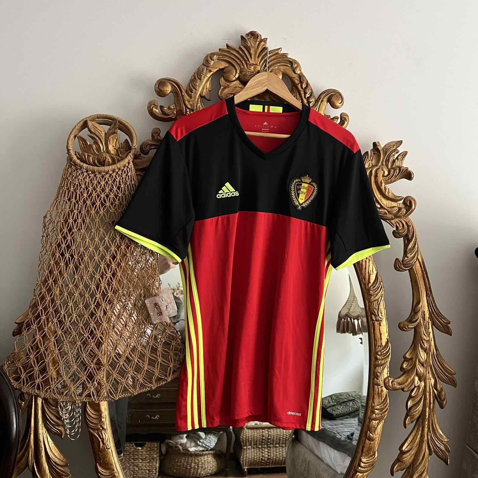 Adidas Adidas Belgium Home Soccer Jersey Sz L Size US L / EU 52-54 / 3 - 1 Thumbnail