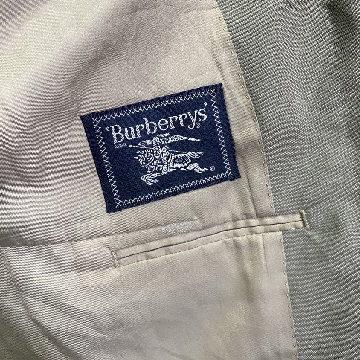 Burberry Vintage Burberrys Wool & Mohair Blazer Grey BE4 (US 38S) Size 38S - 12 Thumbnail