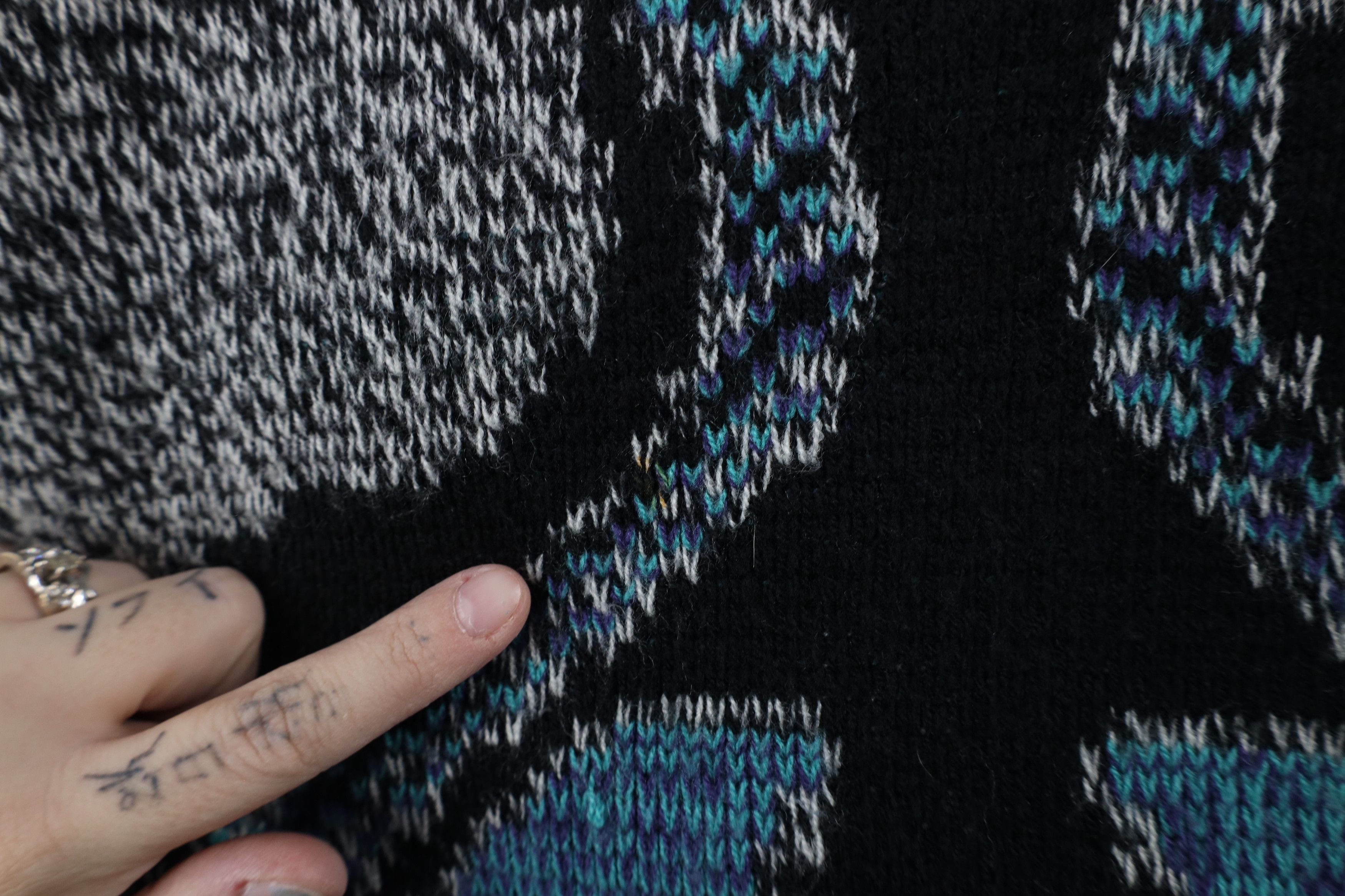 Vintage Vintage 90s Coogi Style Geometric Knit Crewneck Sweater Size US XXL / EU 58 / 5 - 6 Thumbnail