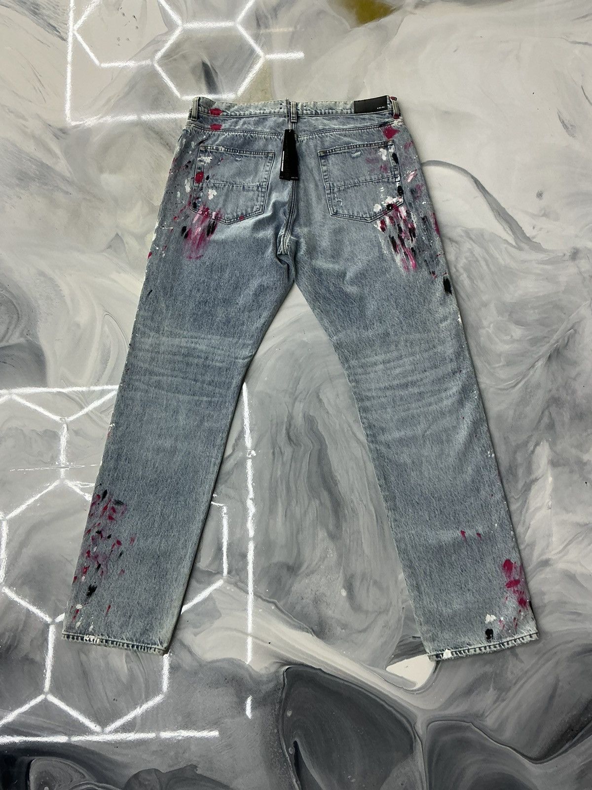Amiri Amiri Painter Jeans Blue Pink Size 36 Size US 36 / EU 52 - 3 Thumbnail