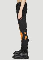 Raf Simons o1y0325 Denim Pant in Black/Orange Size US 31 - 3 Thumbnail