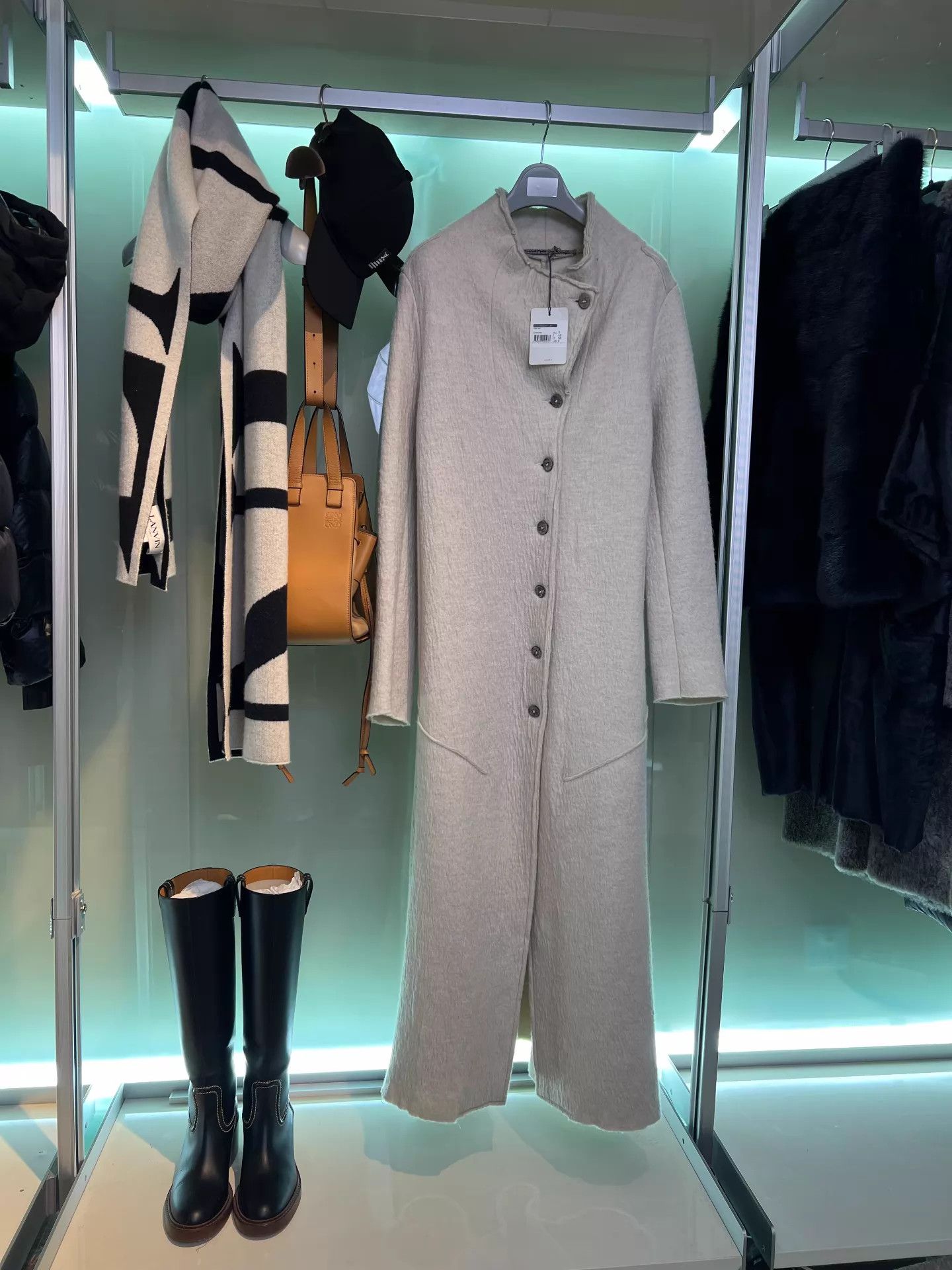 Other TRANSIT 100% Double Wool Knit Overcoat 42 New Size M / US 6-8 / IT 42-44 - 3 Thumbnail