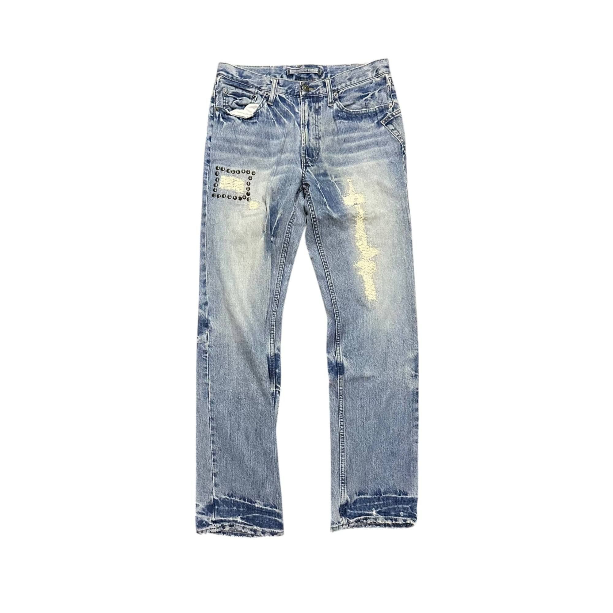 PPFM 2000s PPFM Punk Distressed Denim Pant Size US 32 / EU 48 - 1 Thumbnail