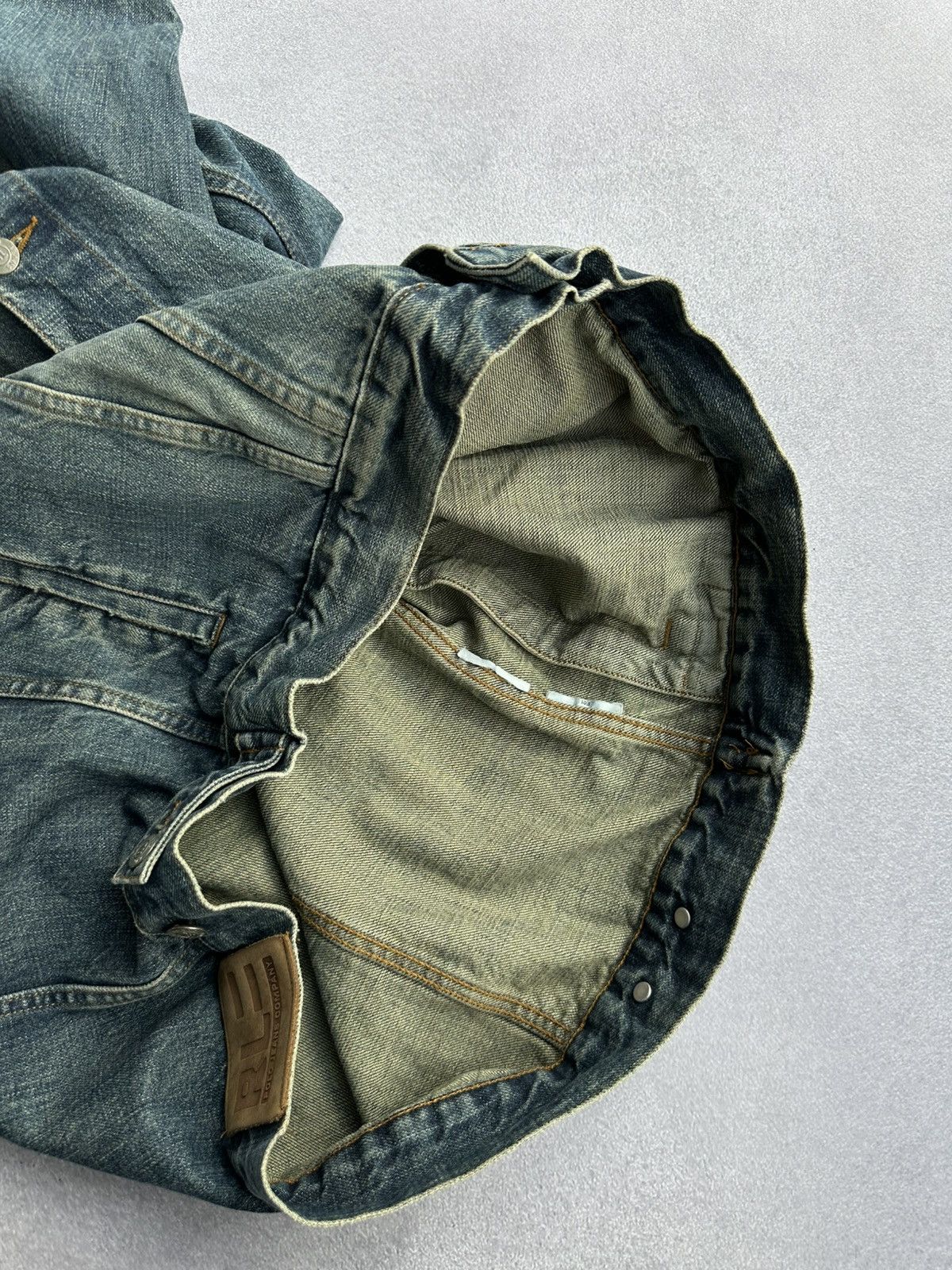 Polo Ralph Lauren Vintage Polo Jeans Ralph Lauren Dirty Denim Jacket Size US XL / EU 56 / 4 - 8 Thumbnail
