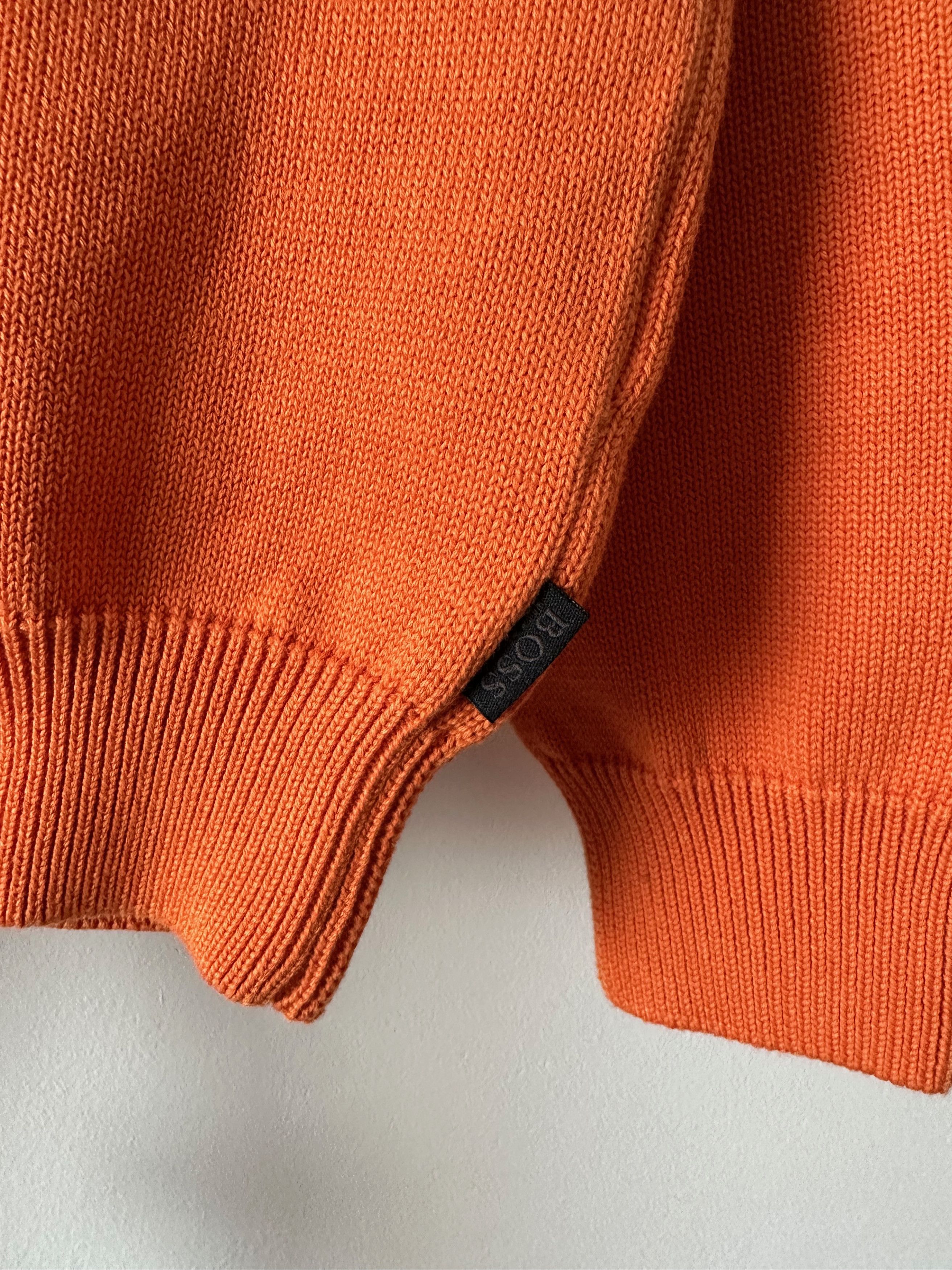 Hugo Boss HUGO BOSS Cromwell Big Logo knit cotton sweater jumper Size US M / EU 48-50 / 2 - 6 Thumbnail