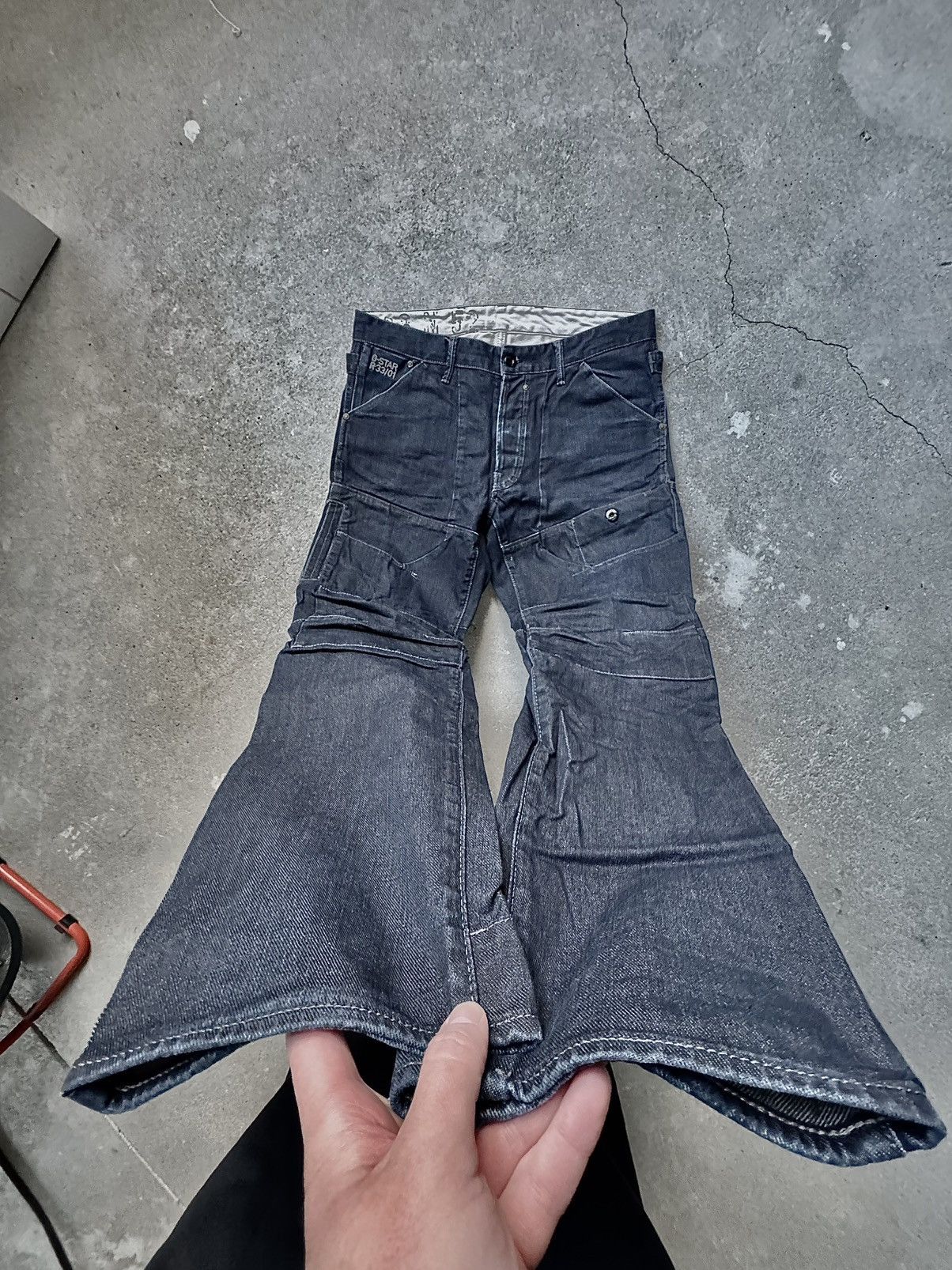 G-Star × If Six Was Nine × Vintage Vintage G Star Raw Waxed Jeans 33/01 Size US 34 / EU 50 - 1 Thumbnail