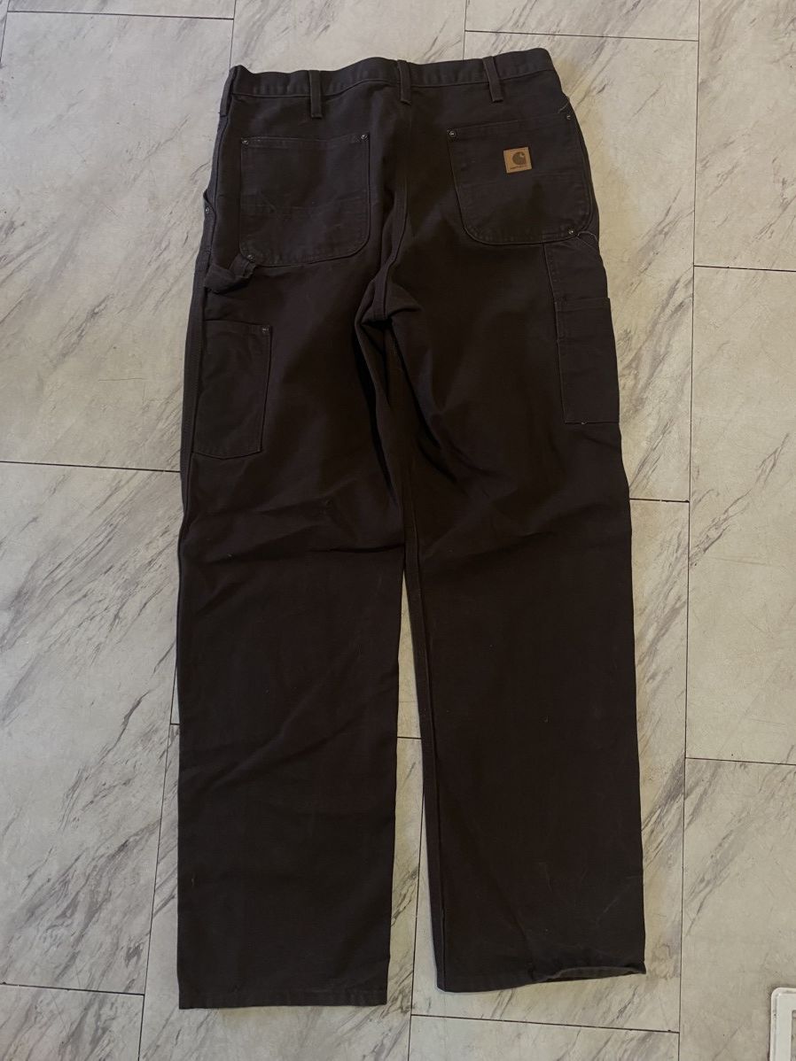 Carhartt Carhartt Brown Double Knees Men 34x34 Size US 34 / EU 50 - 3 Thumbnail