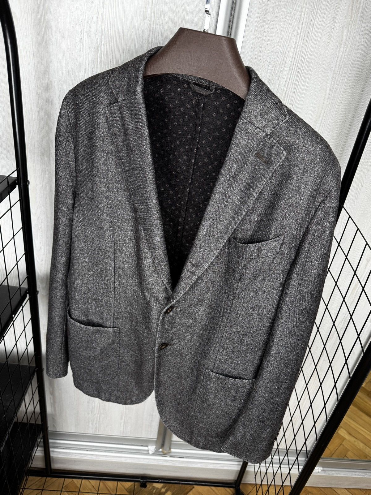L.B.M. 1911 L.B.M 1911 Limited Edition grey wool blend unlined blazer 54 Size 44R - 6 Thumbnail