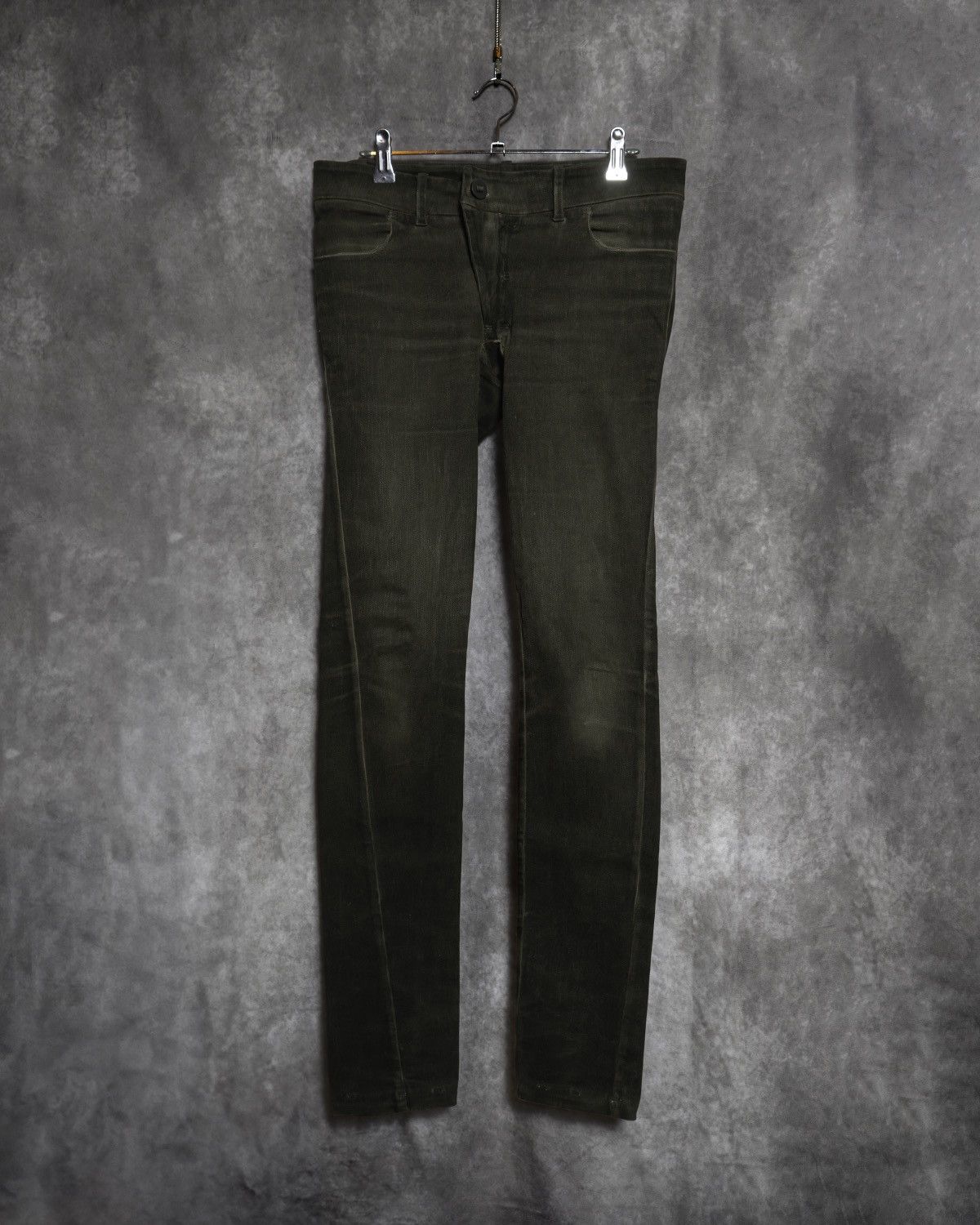 image of Boris Bidjan Saberi Wp2 Pants in Dark Kaki, Women's (Size 27)