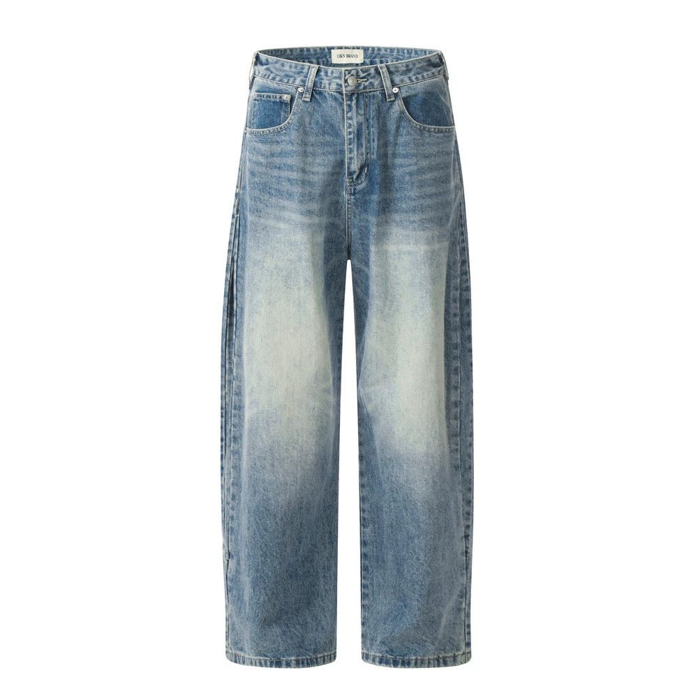 Jean Men's vintage gradient washed distressed scimitar jeans Size US 32 / EU 48 - 1 Thumbnail
