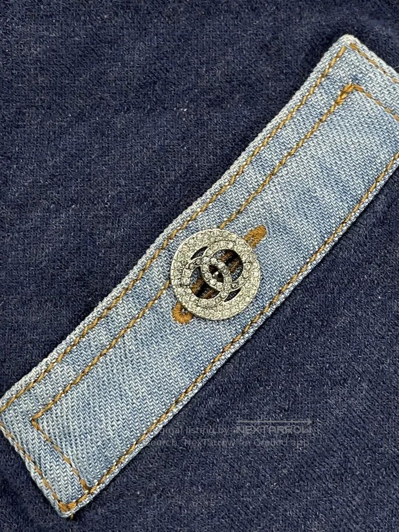 Chanel Chanel Blue Diamond Buckle Denim Dress Size XS / US 0-2 / IT 36-38 - 3 Thumbnail