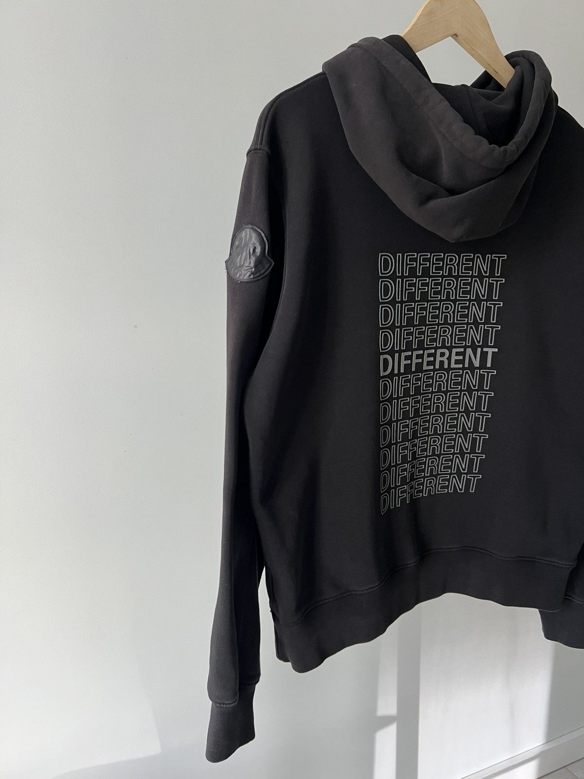 Moncler MONCLER Black Hoodie Same But Different Big Logo Patch Size US S / EU 44-46 / 1 - 4 Thumbnail
