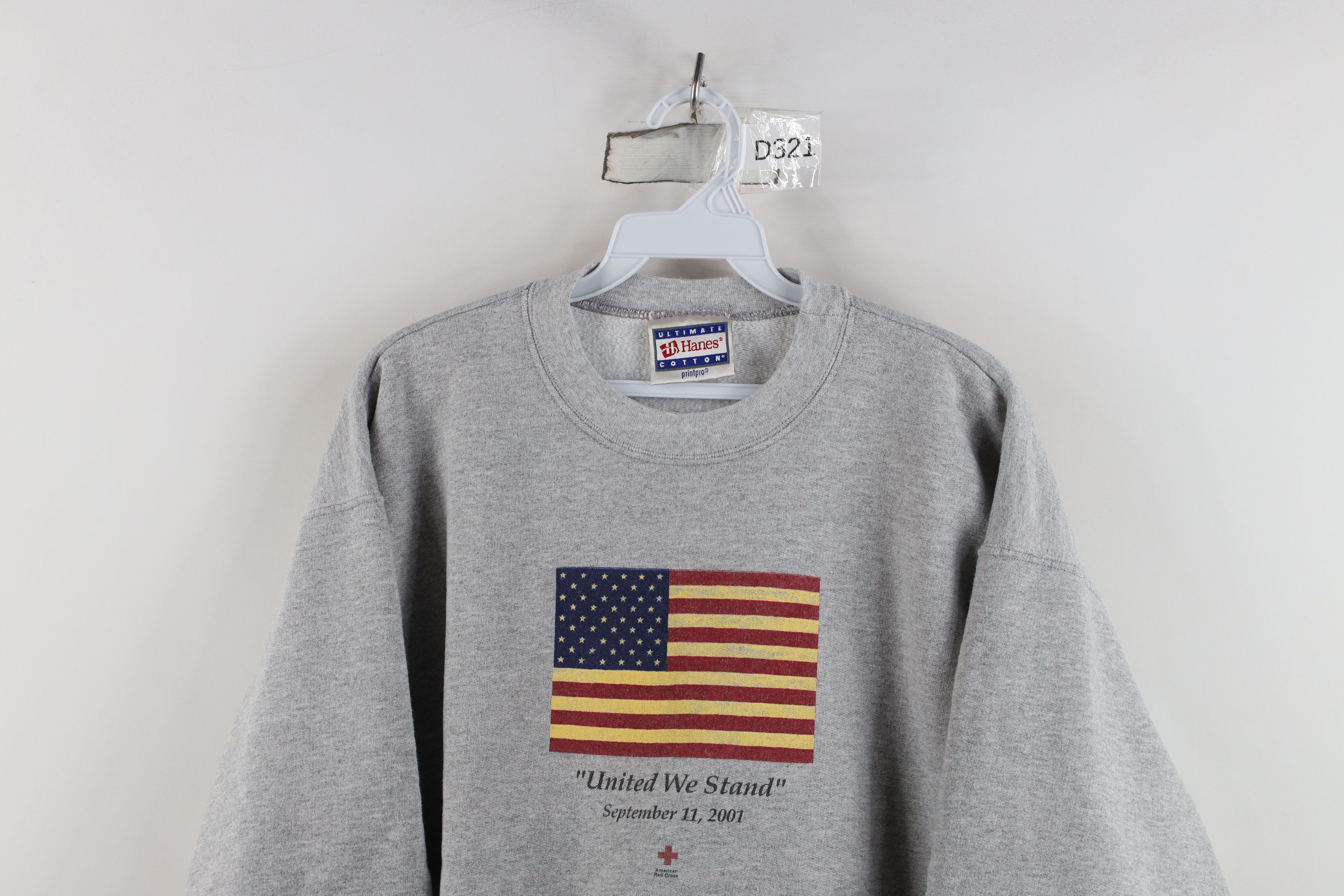 Vintage Vintage Y2K September 11 United We Stand Flag Sweatshirt Size M / US 6-8 / IT 42-44 - 2 Thumbnail