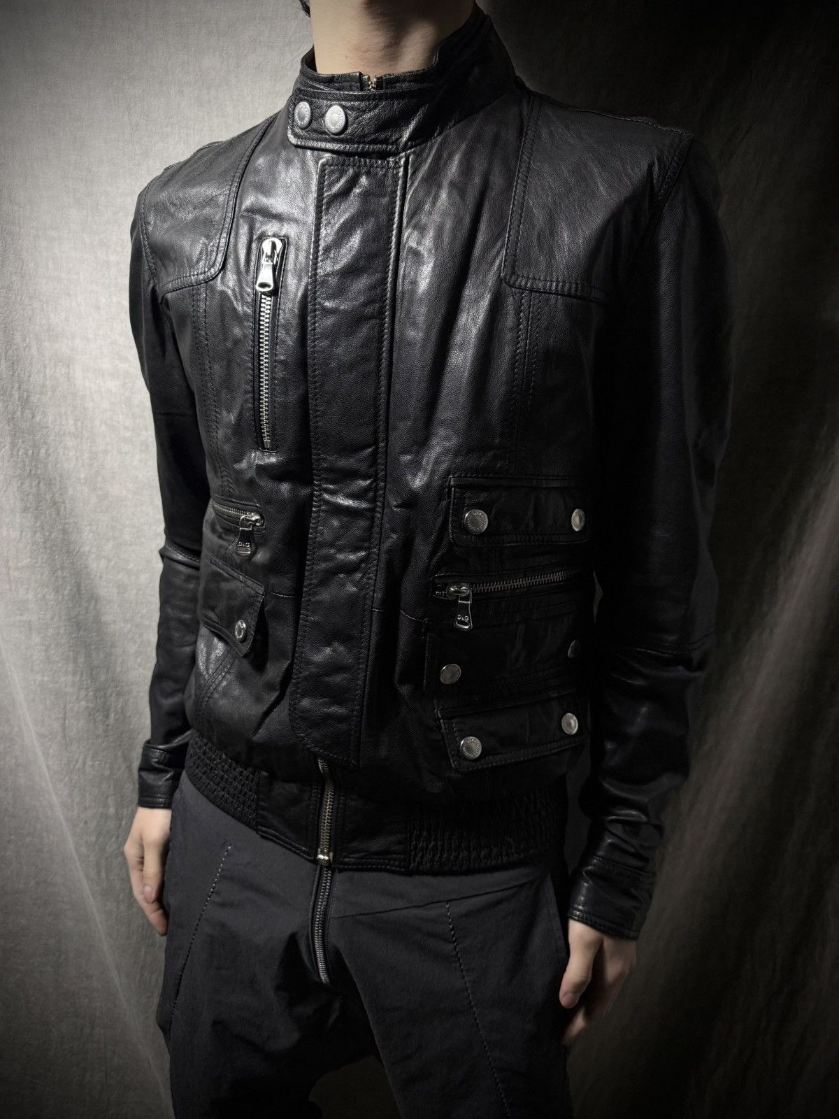 Dolce & Gabbana Dolce & Gabbana AW08 Multi-Pocket Goatskin Utility Jacket Size US M / EU 48-50 / 2 - 2 Thumbnail