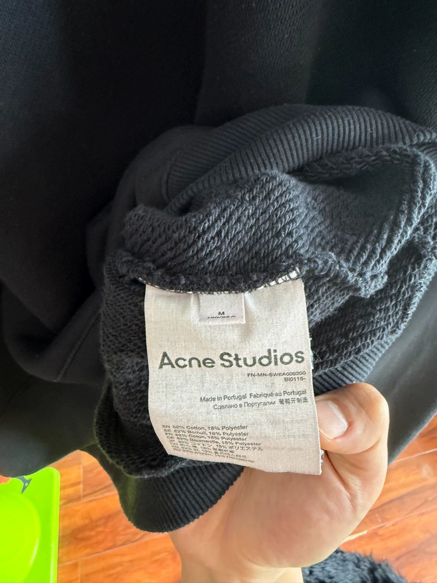 Acne Studios Acne Studios Black Crewneck Sweatshirt M Size US M / EU 48-50 / 2 - 5 Thumbnail