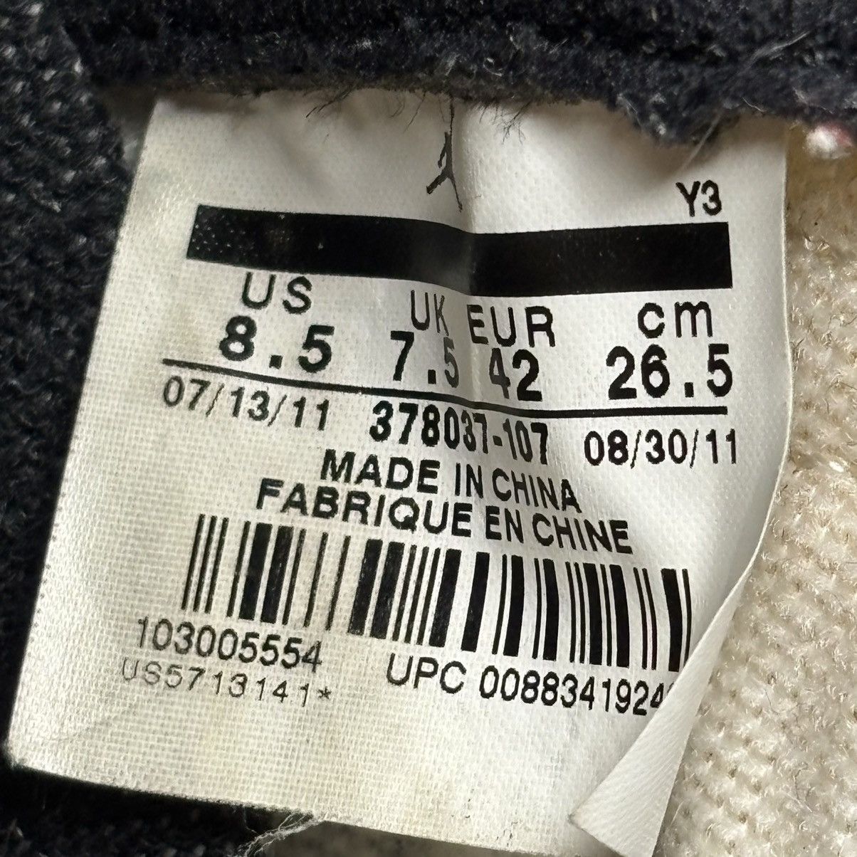 Jordan Brand Sizs 8.5 - Jordan 11 high concord 2011 OG All Worn Size US 8.5 / EU 41-42 - 13 Thumbnail