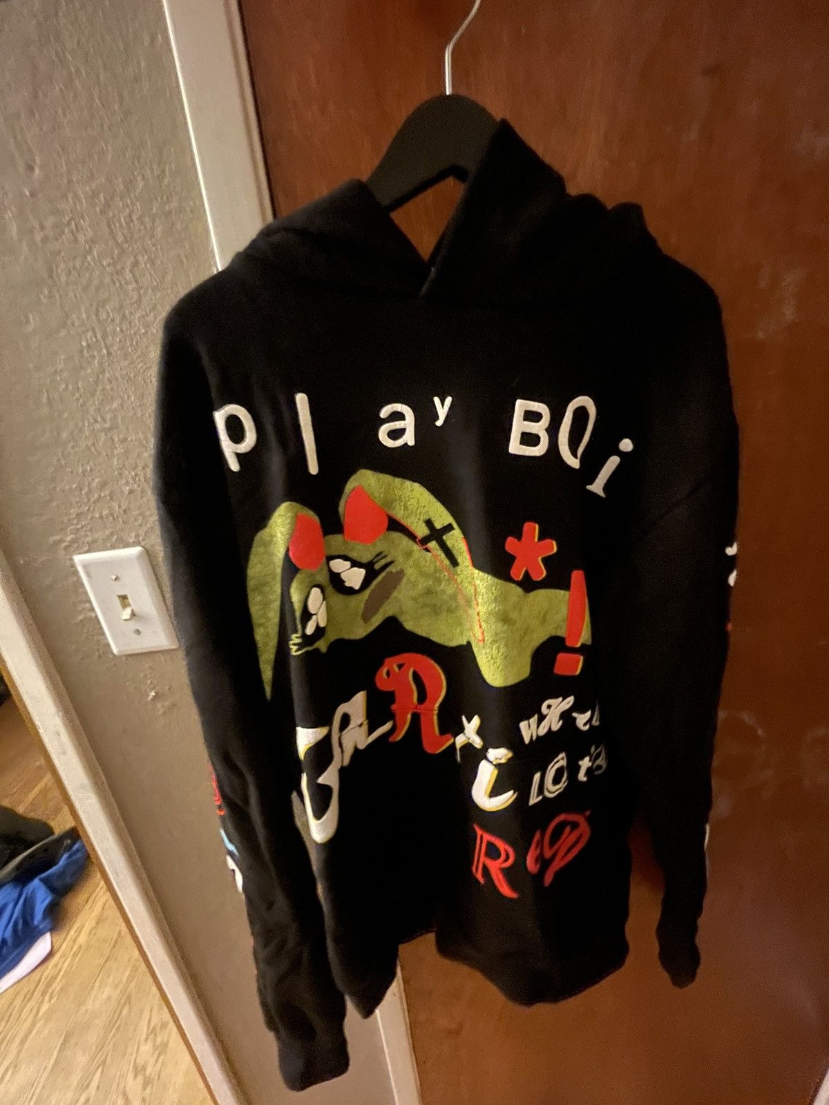 image of Playboi Carti X Cpfm 4 Wlr M3Tamorphosis Hoodie in Black, Men's (Size Medium)