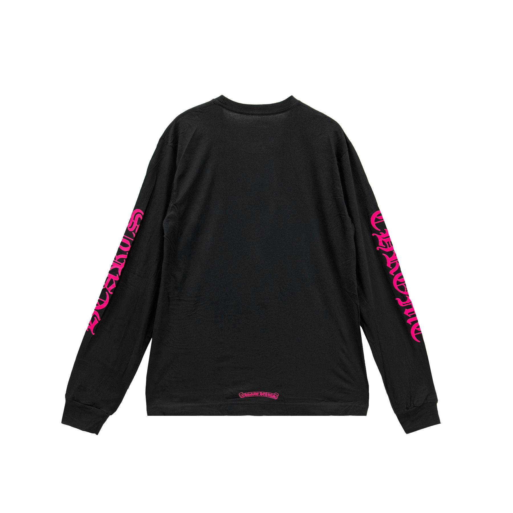 Chrome Hearts Chrome Hearts Pink Neck Logo Long Sleeve T-Shirt Tee Size L / US 10 / IT 46 - 2 Thumbnail