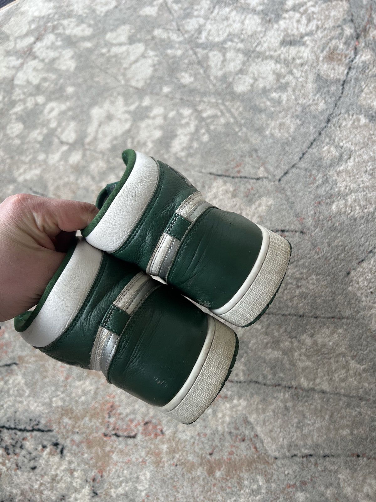 Jordan Brand Nike Air Jordan 1 High OG Green White Size US 14 / EU 47 - 3 Thumbnail