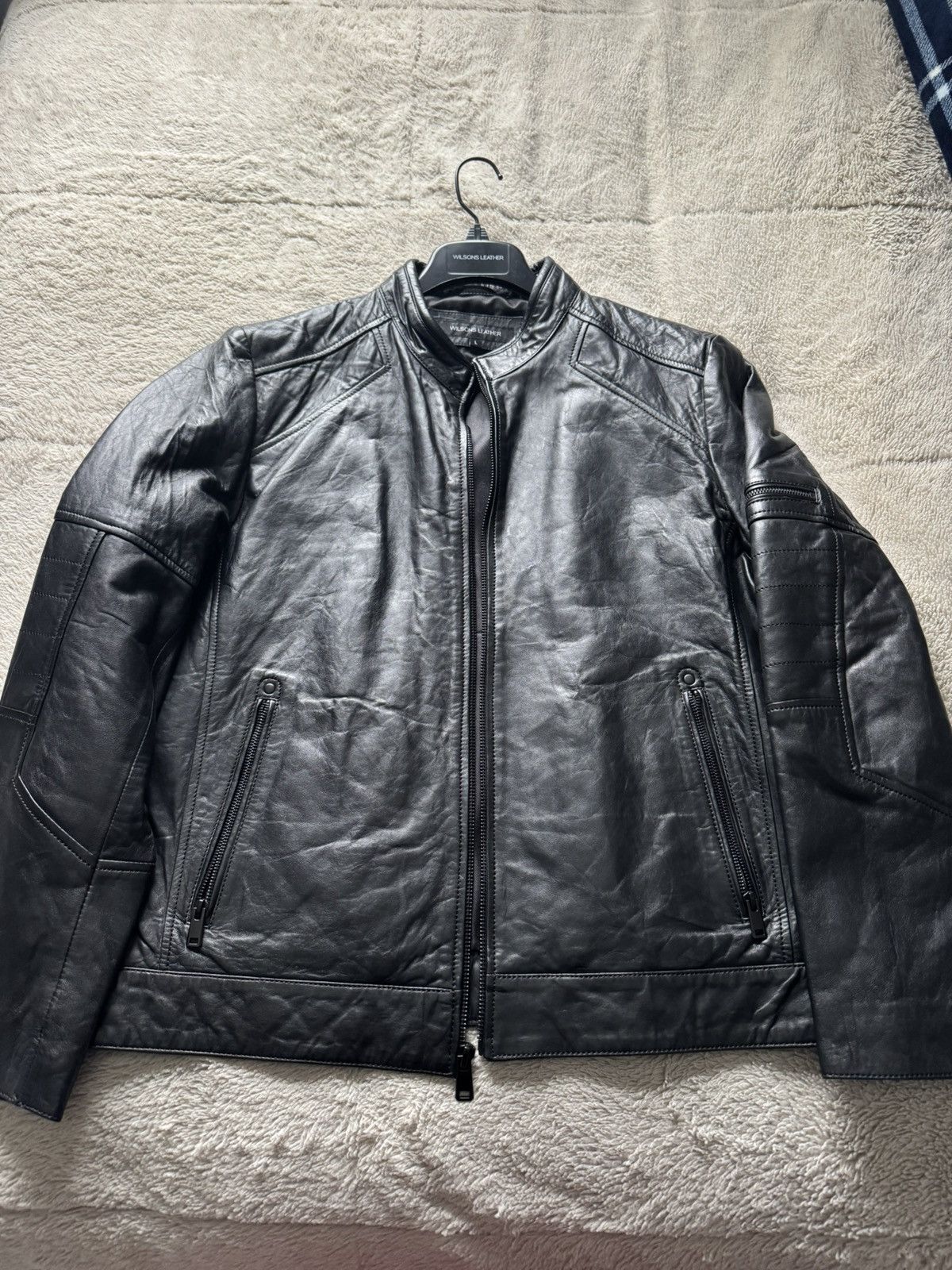 Wilsons Leather Men’s Wilson Leather Toby Jacket Size US L / EU 52-54 / 3 - 1 Thumbnail