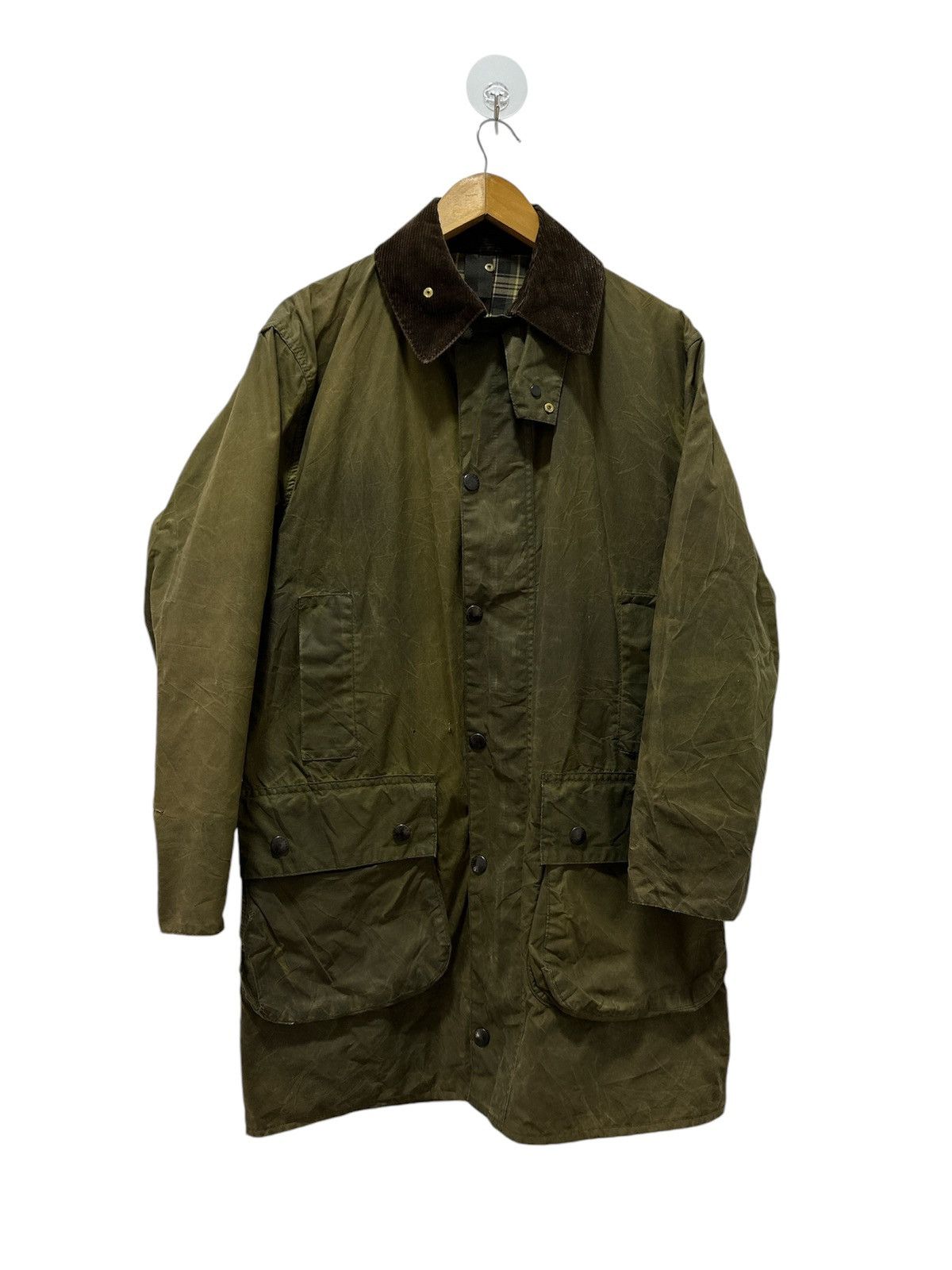 Barbour × Vintage Classic Barbour A206 A205 Border Waxed Jacket
