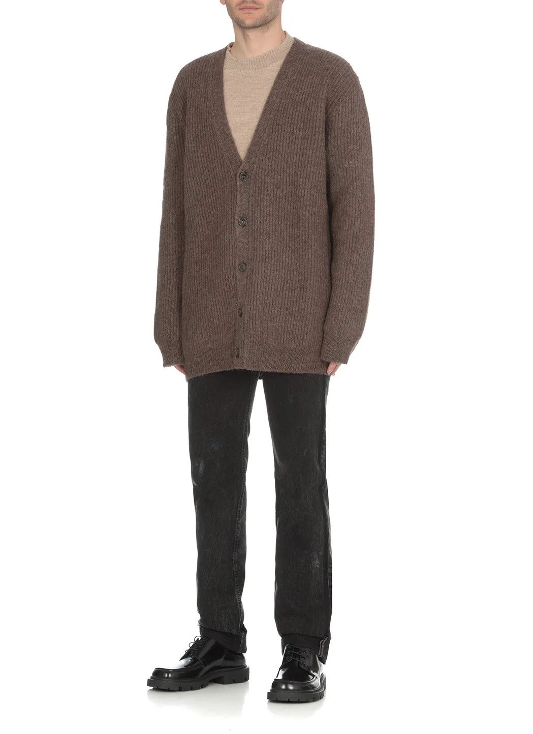 Maison Margiela Maison Margiela Brown Mohair Cardigan Size US S / EU 44-46 / 1 - 6 Thumbnail