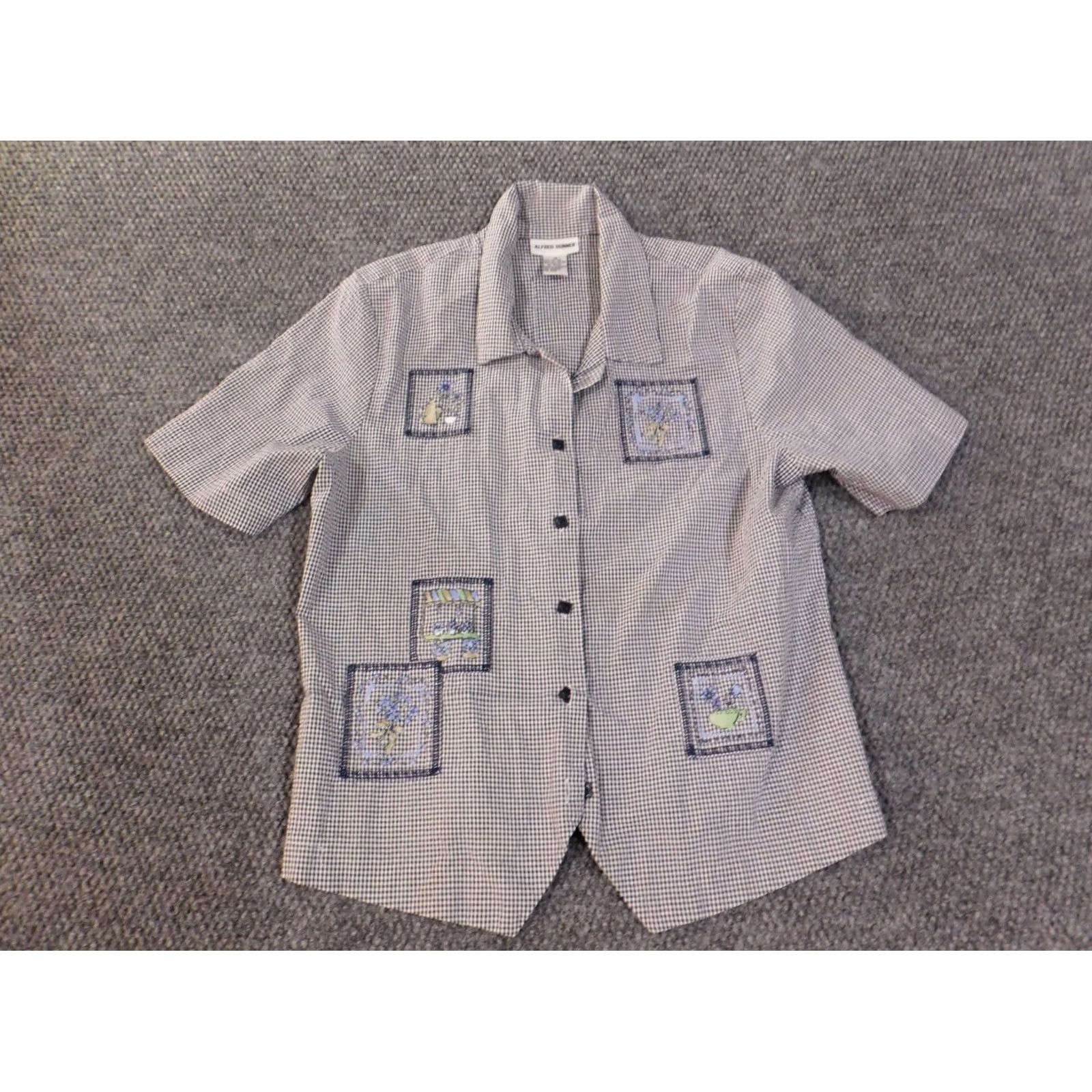 Vintage Alfred Dunner Button-Up Shirt Womens Size XL / US 12-14 / IT 48-50 - 4 Thumbnail