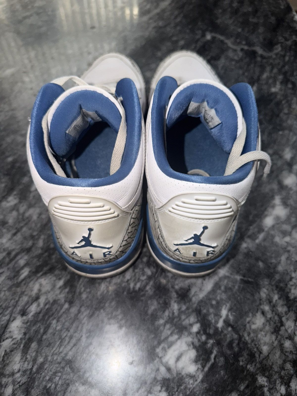 Jordan Brand Nike Air Jordan 3 Retro Wizards CT8532-148 White True Blue Size US 10.5 / EU 43-44 - 4 Thumbnail