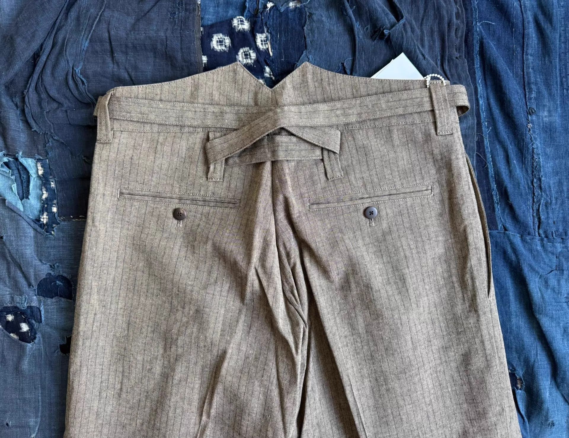 Visvim Beige Pleated Straight-Leg Pants Size 32 Size US 32 / EU 48 - 5 Thumbnail