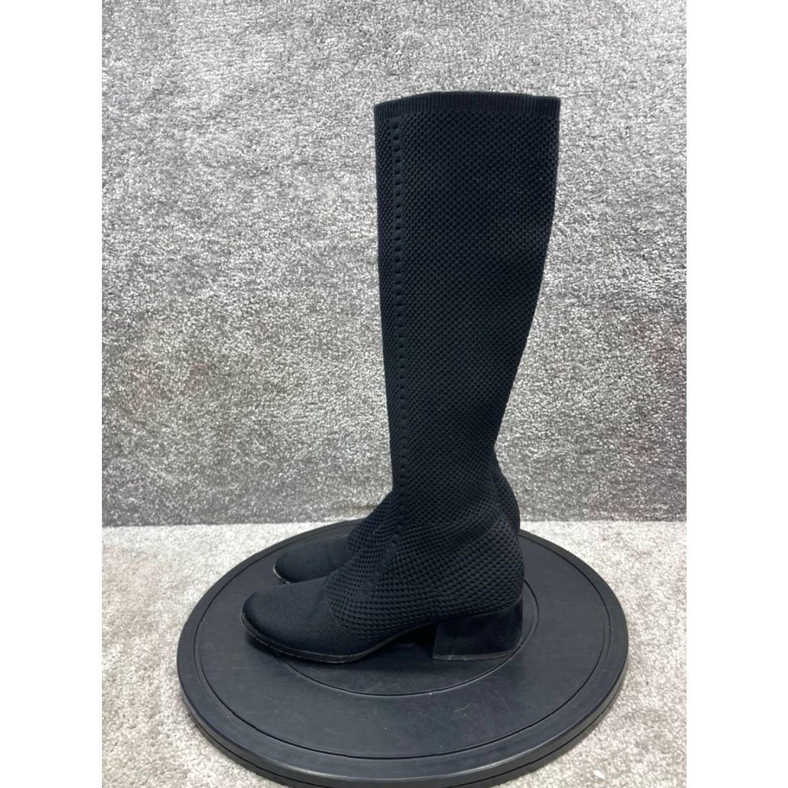 Eileen Fisher Eileen Fisher Boots Womens Size 7 Alas Tall Graphite Stretch Knit Knee High Size US 7 / IT 37 - 5 Thumbnail