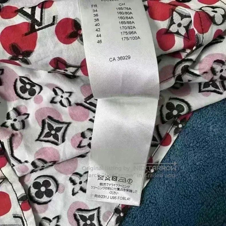 Louis Vuitton Louis Vuitton Yayoi Kusama Co-branded Full Logo Shirt Size US S / EU 44-46 / 1 - 5 Thumbnail