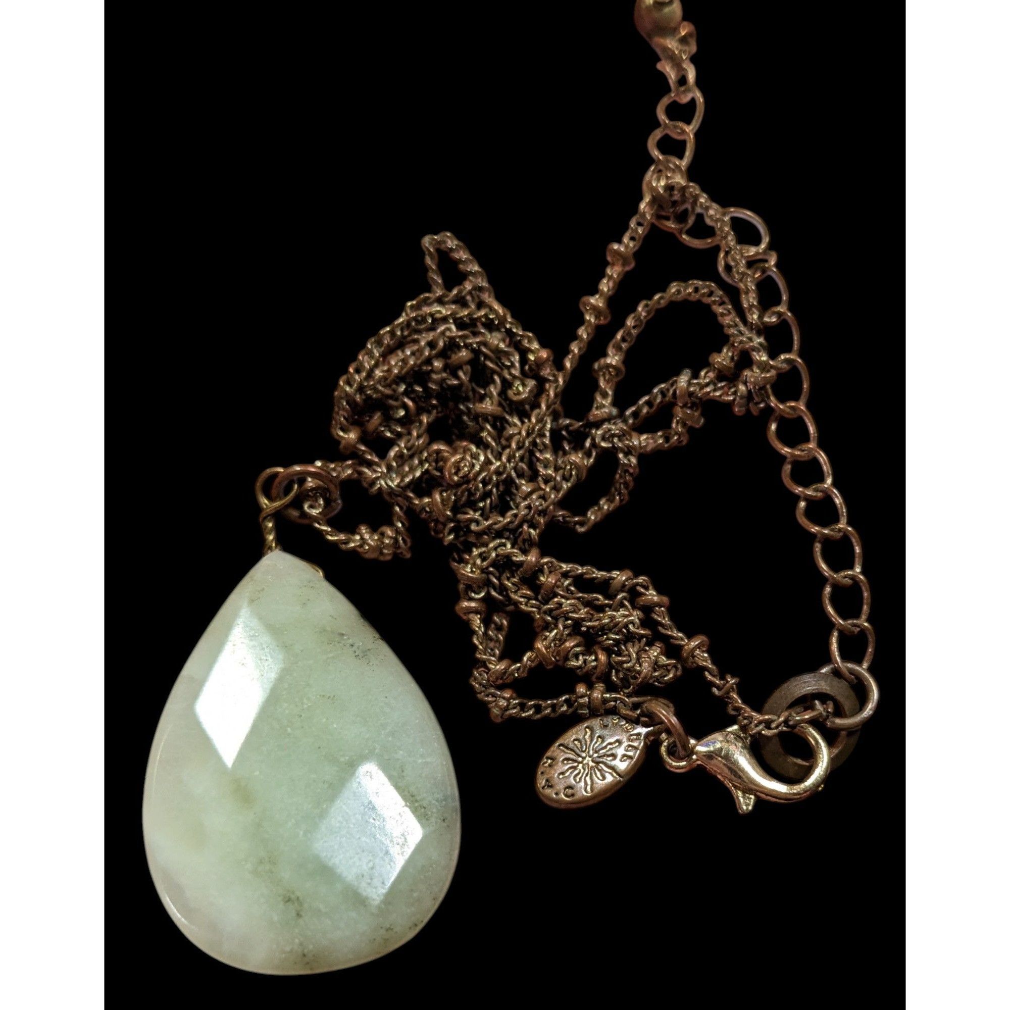 Other Vintage Lydell NYC Green Teardrop Agate Necklace Size ONE SIZE - 3 Thumbnail