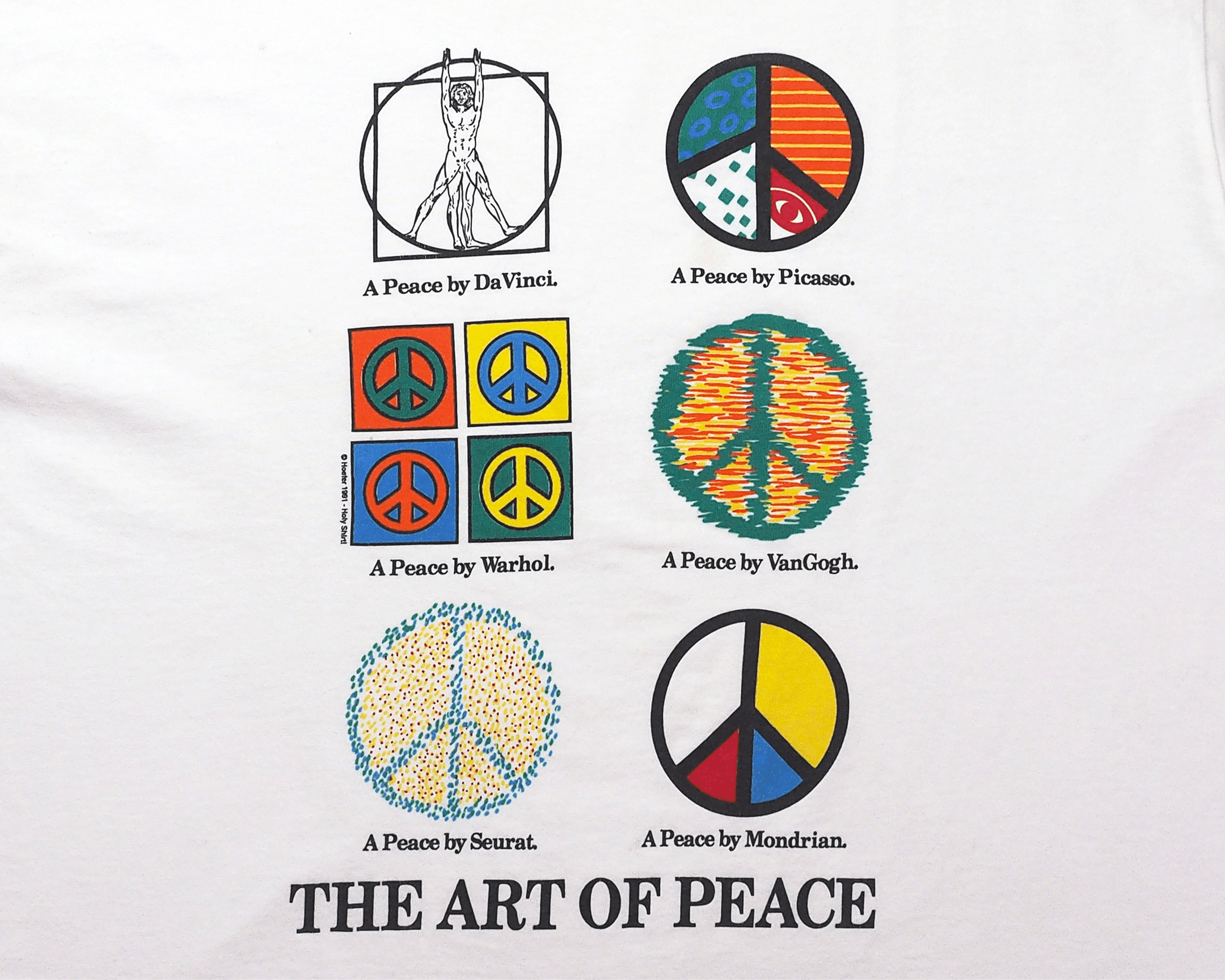 Vintage Vintage 1990s The Art Of Piece Graphic Shirt L Size US L / EU 52-54 / 3 - 2 Thumbnail