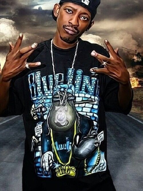 Rap Tees Rare Blue line sun faded rapper Style black Shirt Size US XL / EU 56 / 4 - 1 Thumbnail