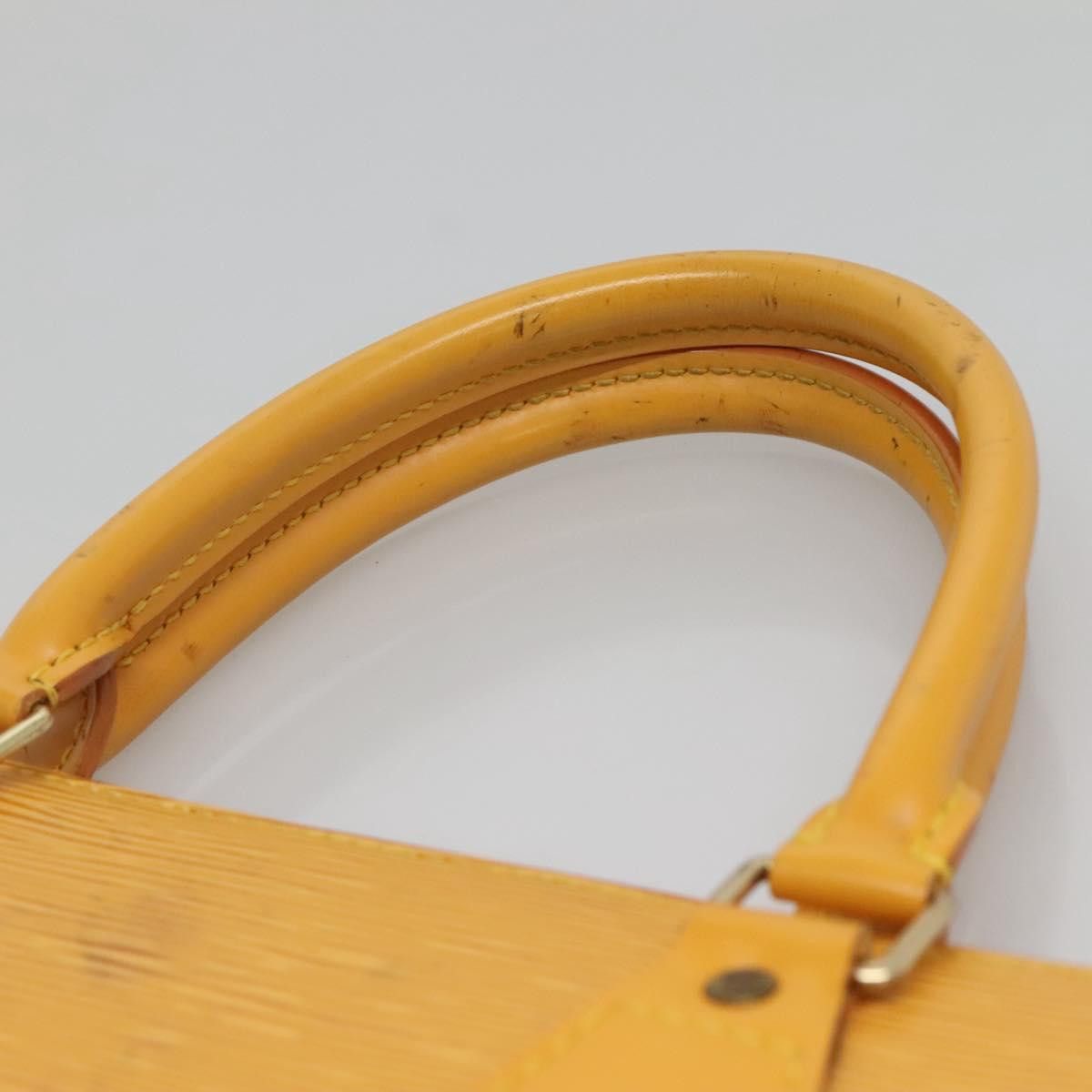 Louis Vuitton LOUIS VUITTON Epi Sac Plat Hand Bag Yellow M52079 Size ONE SIZE - 8 Thumbnail