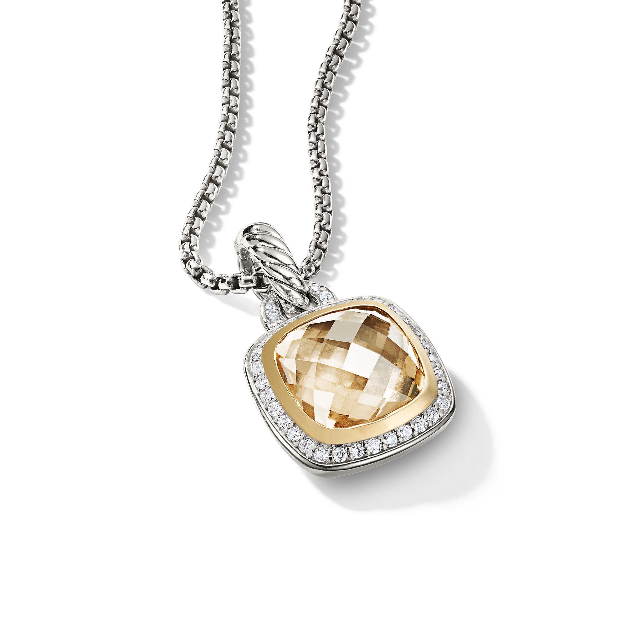 David Yurman o1w1db10525 D12308D Pendant in Silver & 18K Gold & Diamond Size ONE SIZE - 2 Thumbnail
