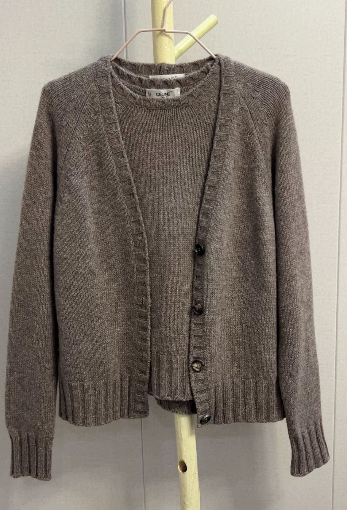 Celine Celine Wool Cardigan and Tank Set Size M / US 6-8 / IT 42-44 - 1 Thumbnail