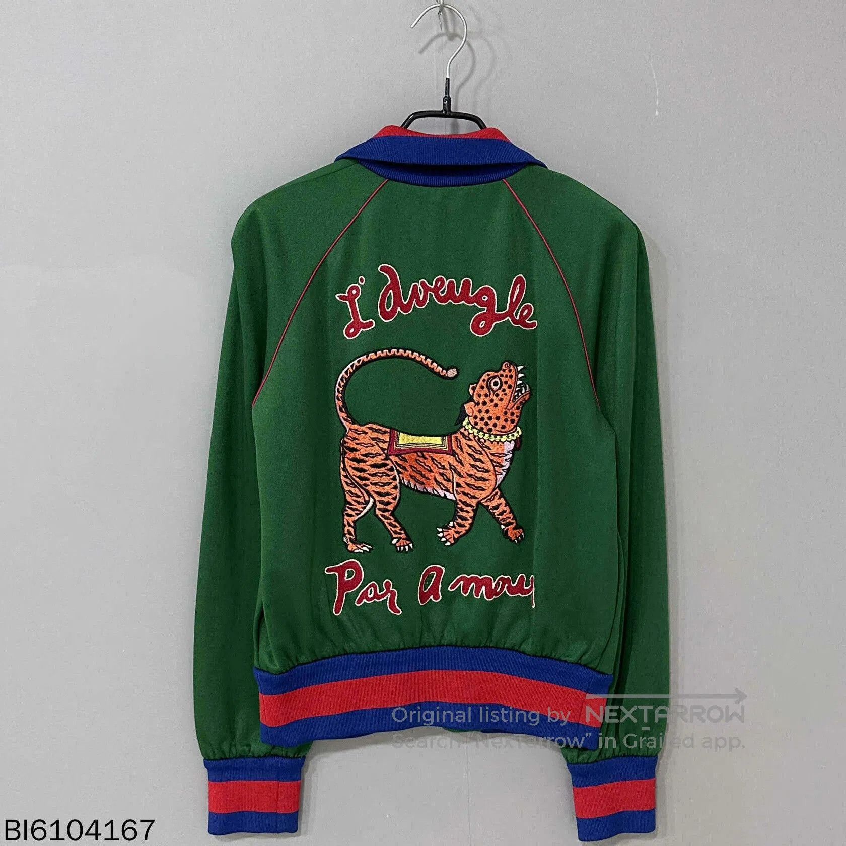 Gucci Gucci Embroidered Animal Flower Stripe Jacket. Size M / US 6-8 / IT 42-44 - 3 Thumbnail