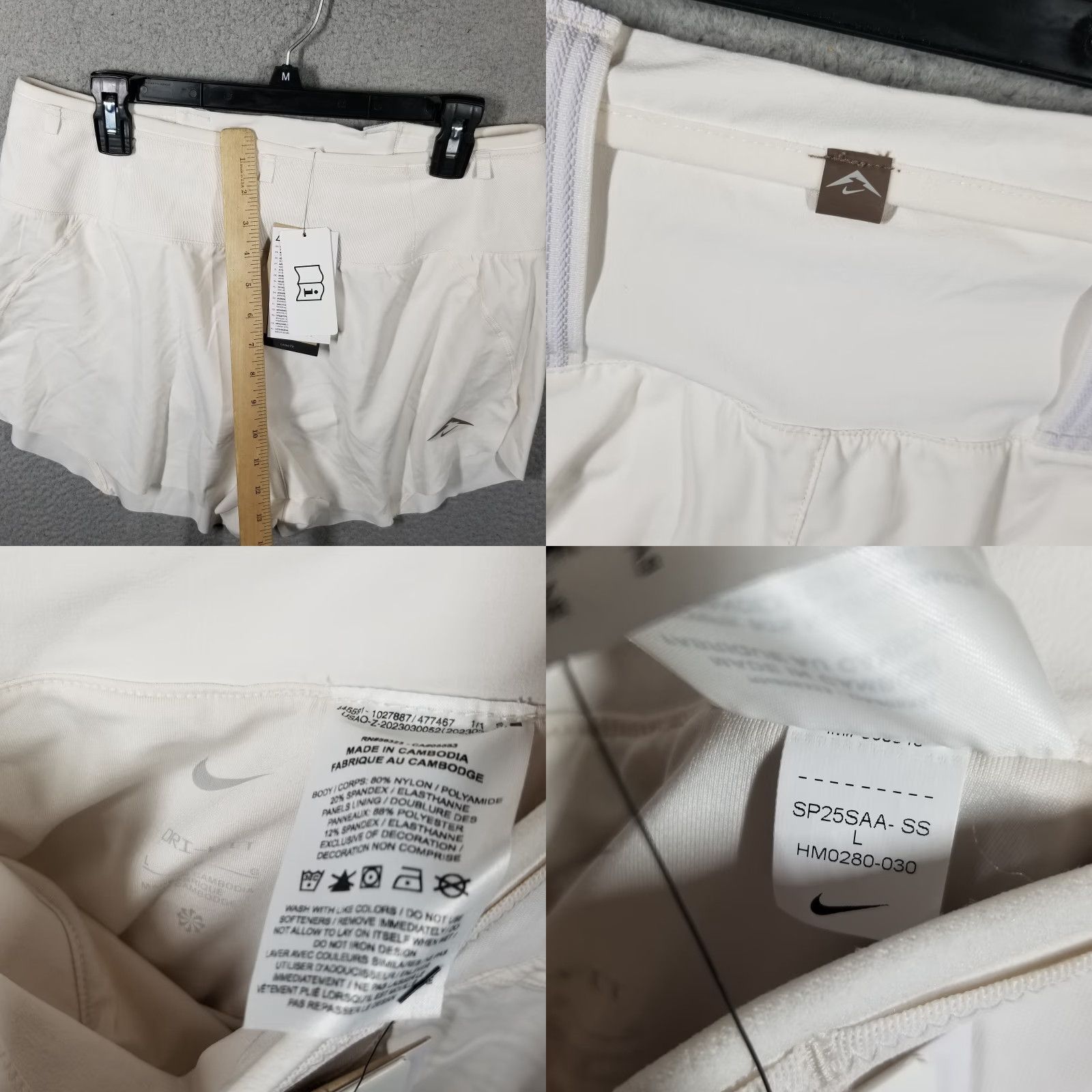Nike Nike Trail Women Dri-FIT Brief-Lined Running Shorts Large Rare Color HM0280-030 Size 36" / US 14 / IT 50 - 8 Thumbnail