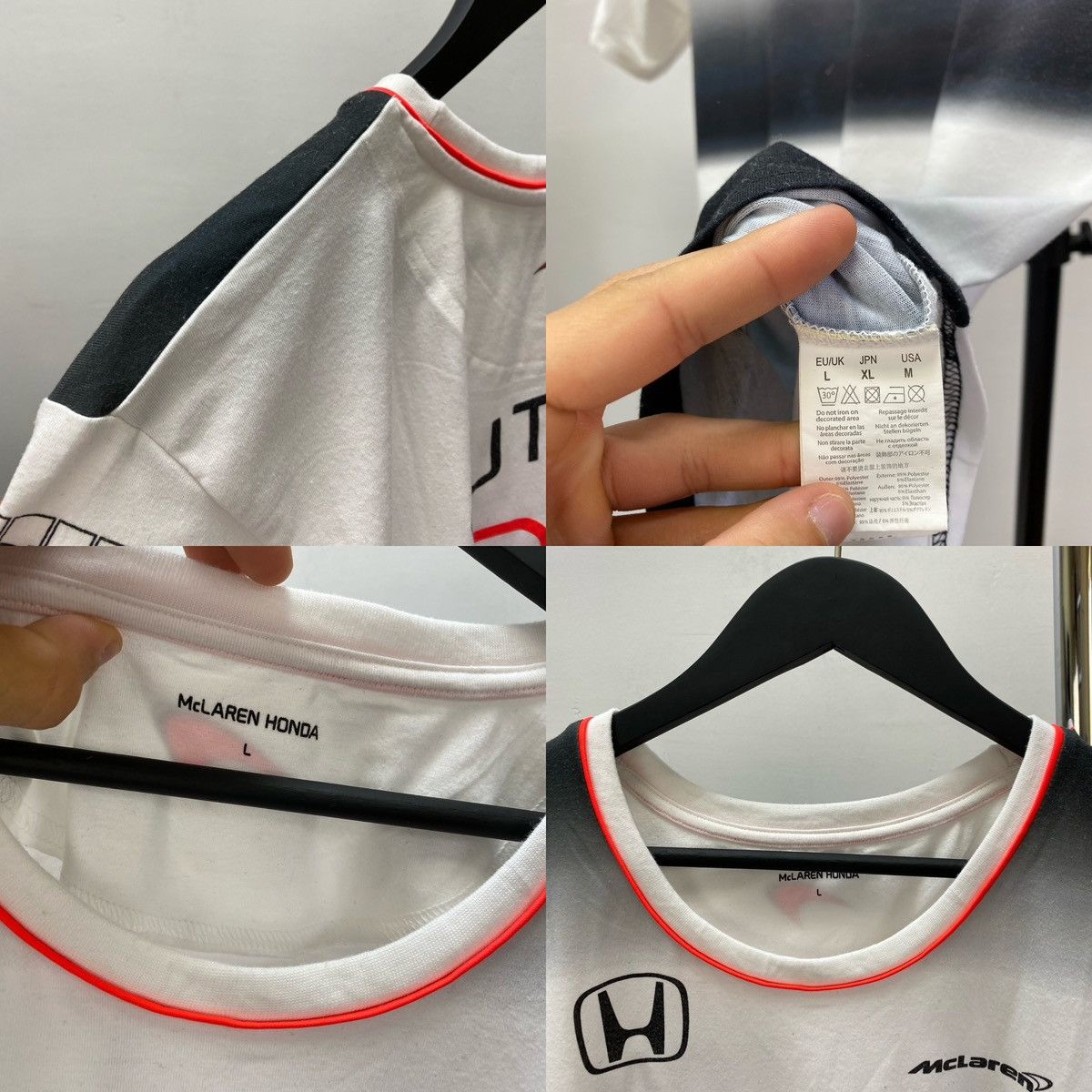 Formula 1 × Vintage F1 McLaren Honda Team #22 Button Formula One 1 Tee Size US L / EU 52-54 / 3 - 23 Thumbnail