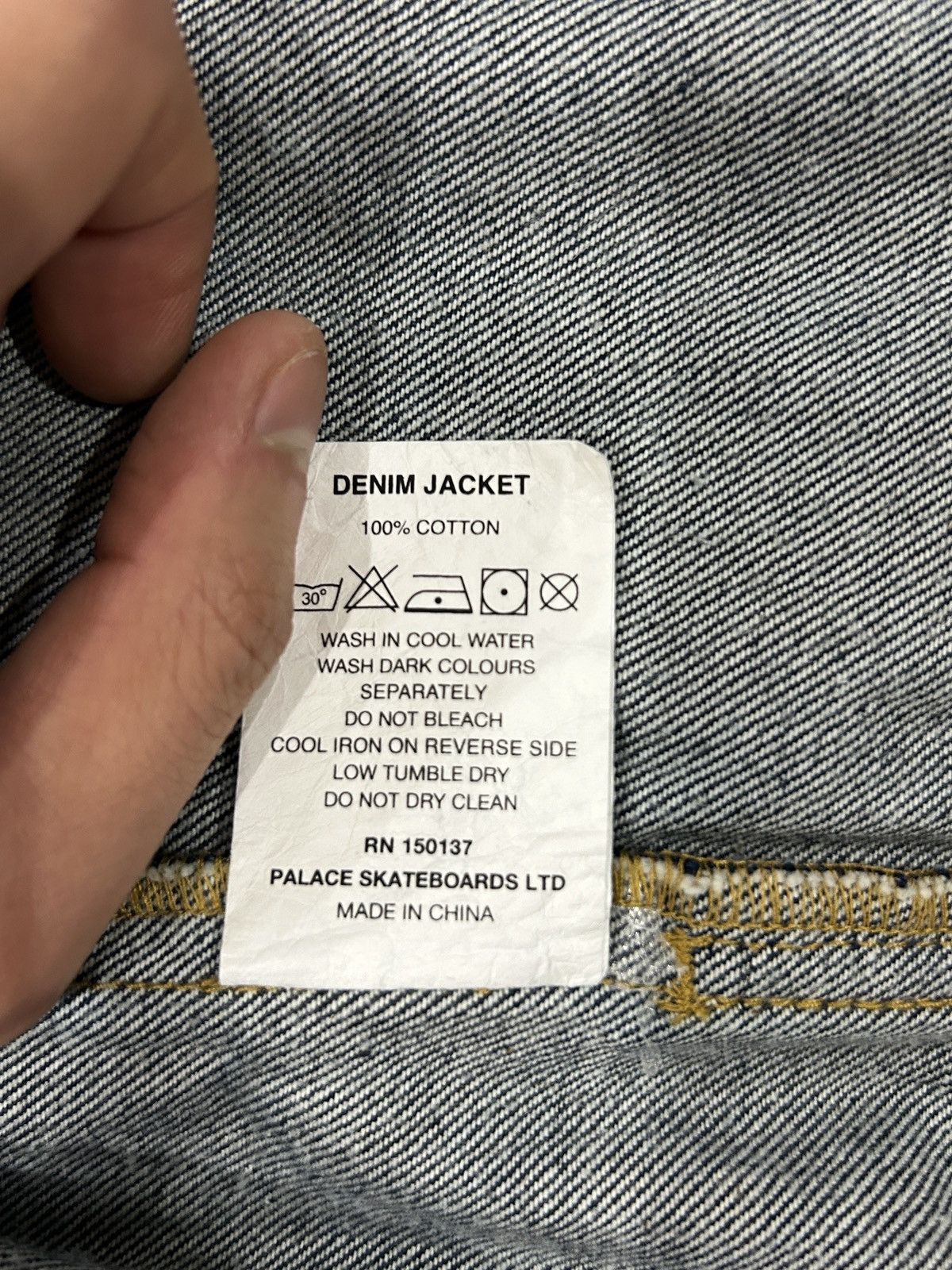 Palace Palace Denim Jacket Dark Wash Size US M / EU 48-50 / 2 - 5 Thumbnail