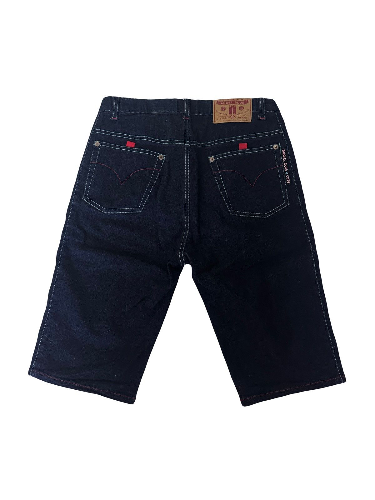 Angel Blue × Japanese Brand Angel Blue I ❤️ Angel Blue side tape jeans shorts Size 27" / US 4 / IT 40 - 2 Thumbnail