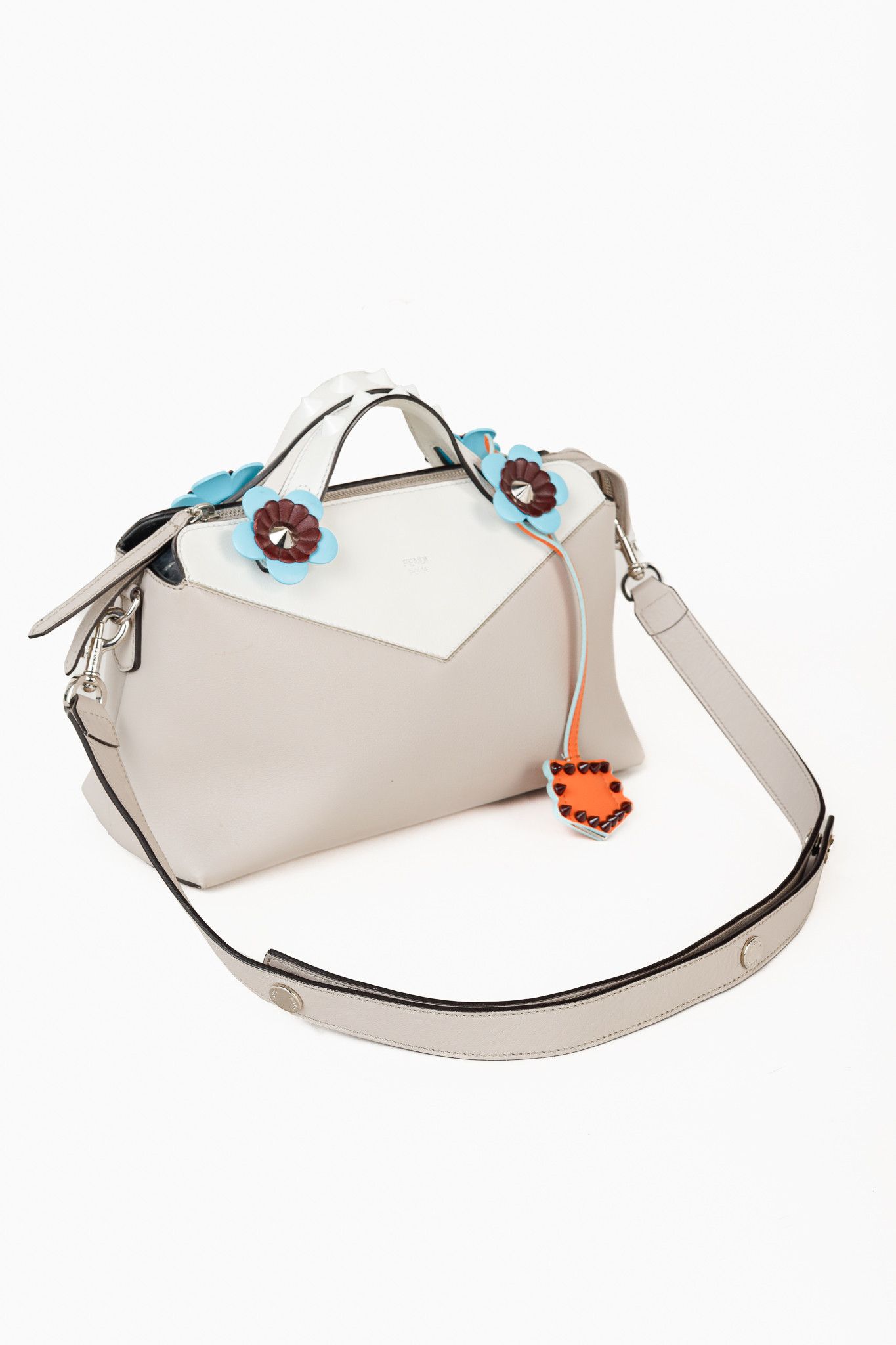 Fendi Fendi Flowerland By The Way Vitello Dolce Studded Bag Size ONE SIZE - 6 Thumbnail