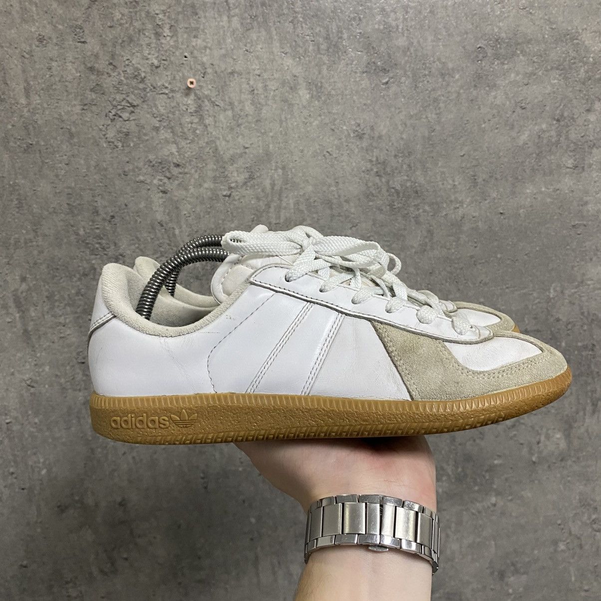 Adidas Adidas BW Sport Army Trainer Bundeswehr Leather Sneakers Size US 5.5 / EU 38 - 3 Thumbnail