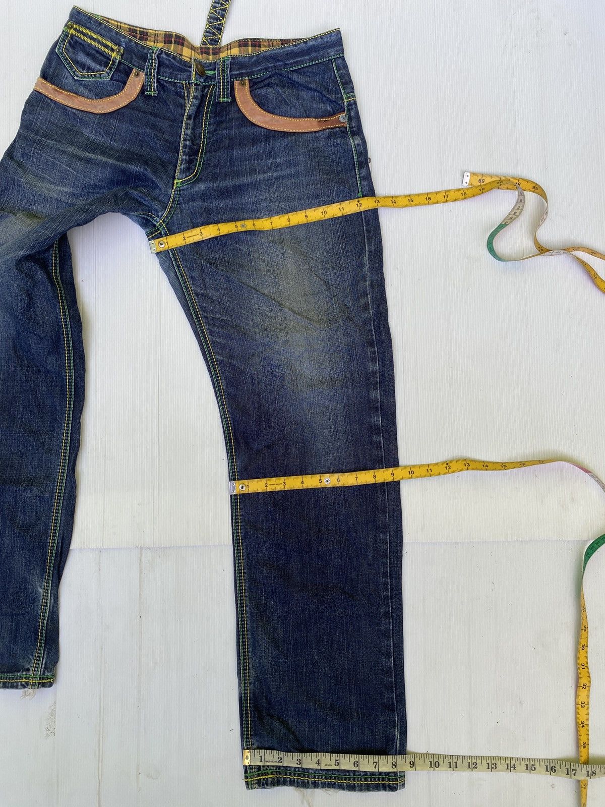 If Six Was Nine × Japanese Brand Sorridere double waist denim pants Size US 32 / EU 48 - 5 Thumbnail