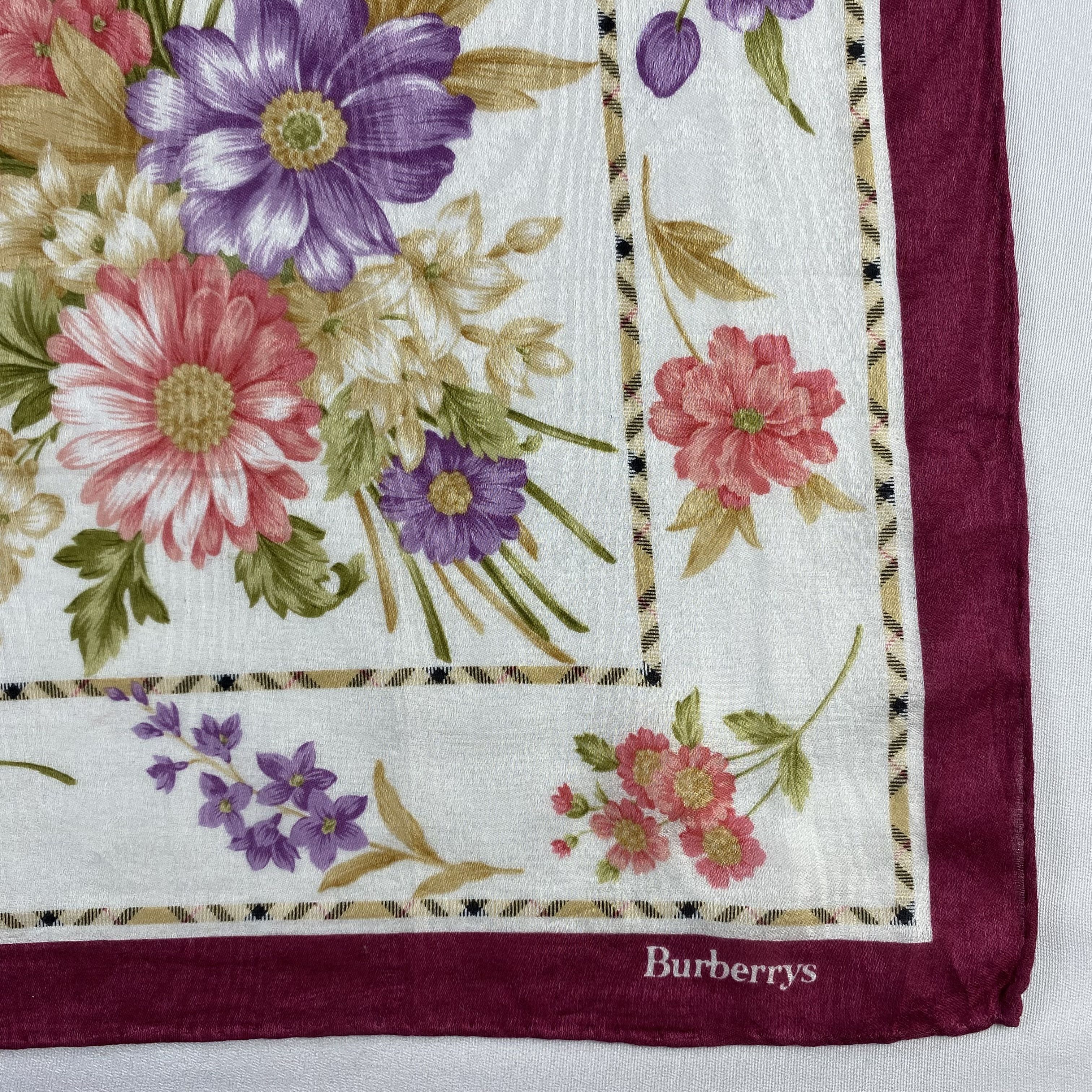 Burberry × Vintage Burberry Handkerchief / Neckerchief / Bandana-P1856 Size ONE SIZE - 3 Thumbnail