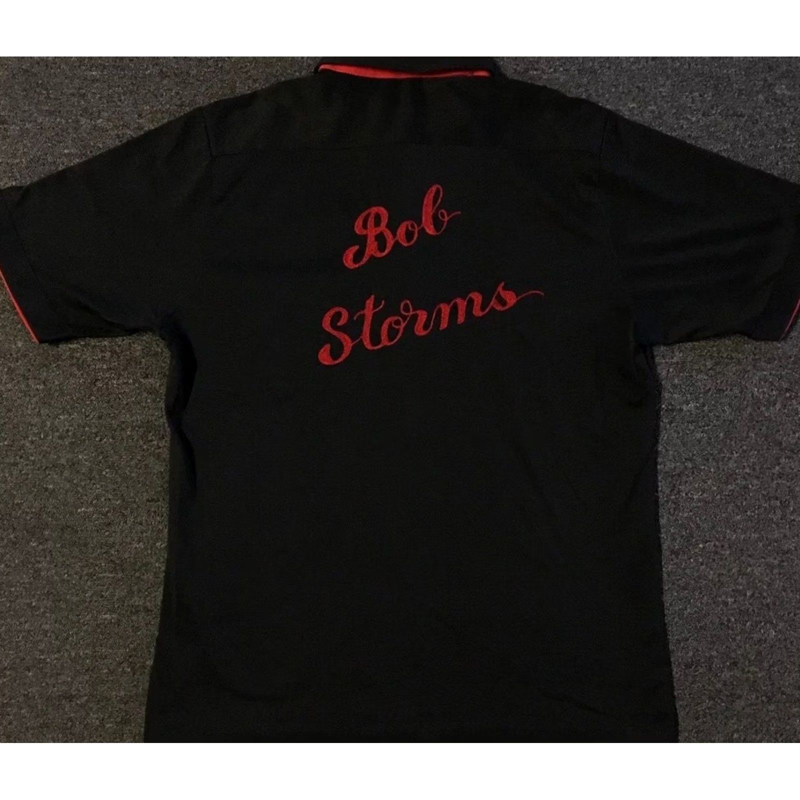 Vintage VINTAGE Bob Storms ABT Bowling Polo Shirt L Black Red Mens Short Sleeve Size L Bar Grunge 80s 90s Trucker Bowling USA USA Size US L / EU 52-54 / 3 - 2 Thumbnail