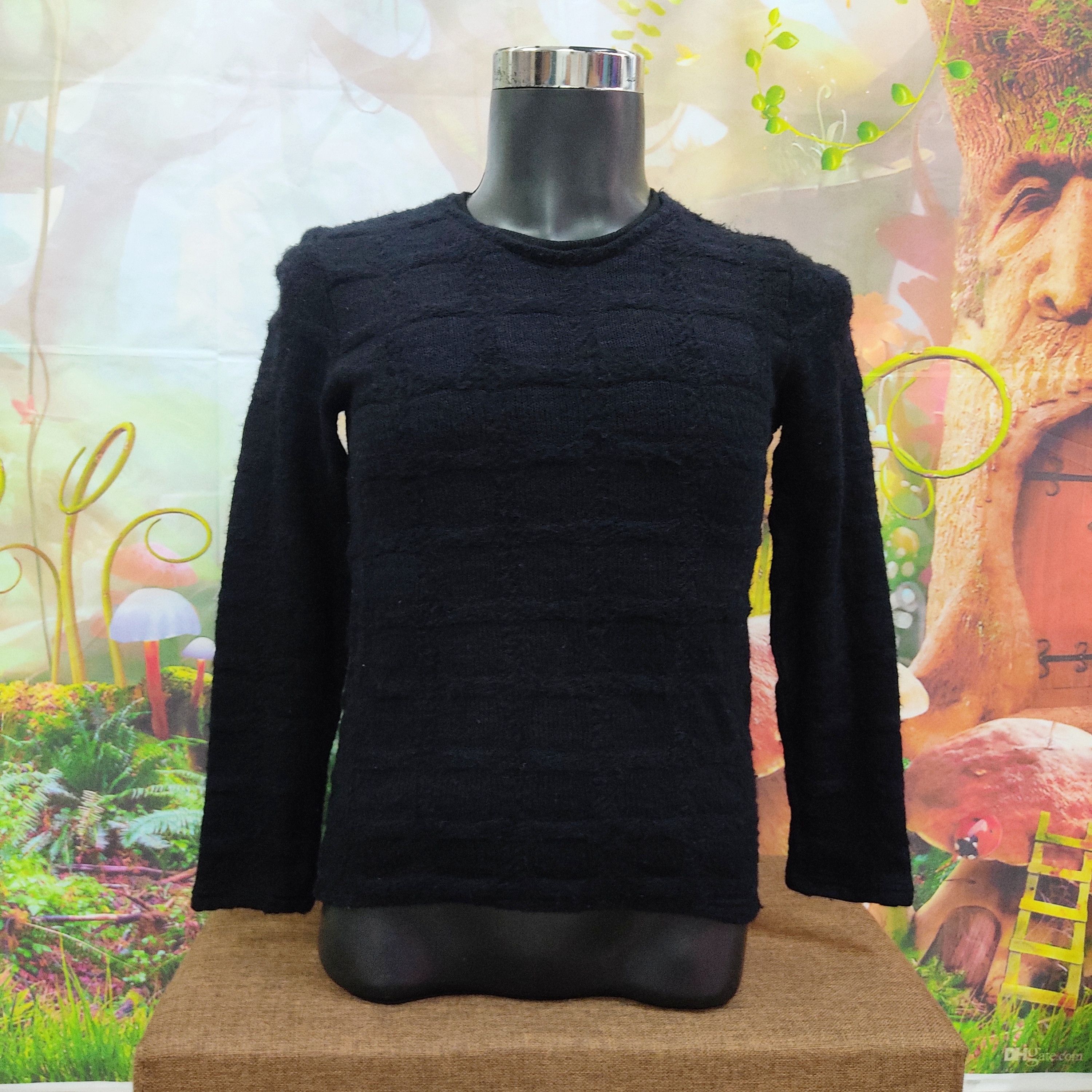 Beauty Beast SCHLÜSSEL Pitch Black Glam Gothic Pull Over Sweater Size US S / EU 44-46 / 1 - 3 Thumbnail