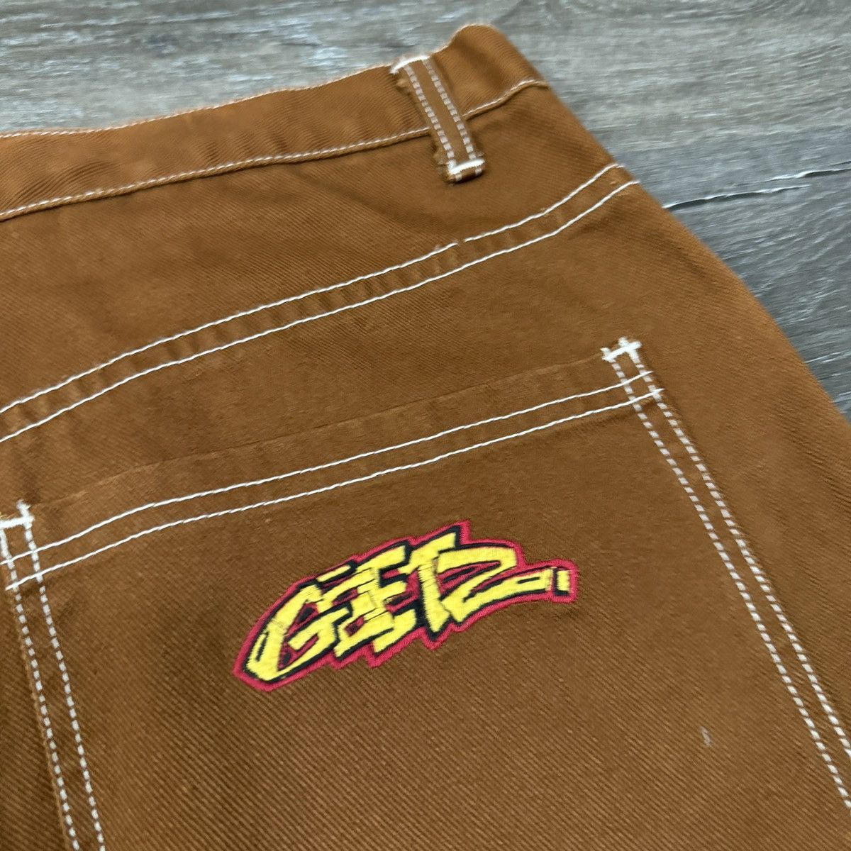 JNCO × Vintage Vintage Y2K GEETZ baggy wide leg JNCO style shorts Size US 40 / EU 56 - 3 Thumbnail