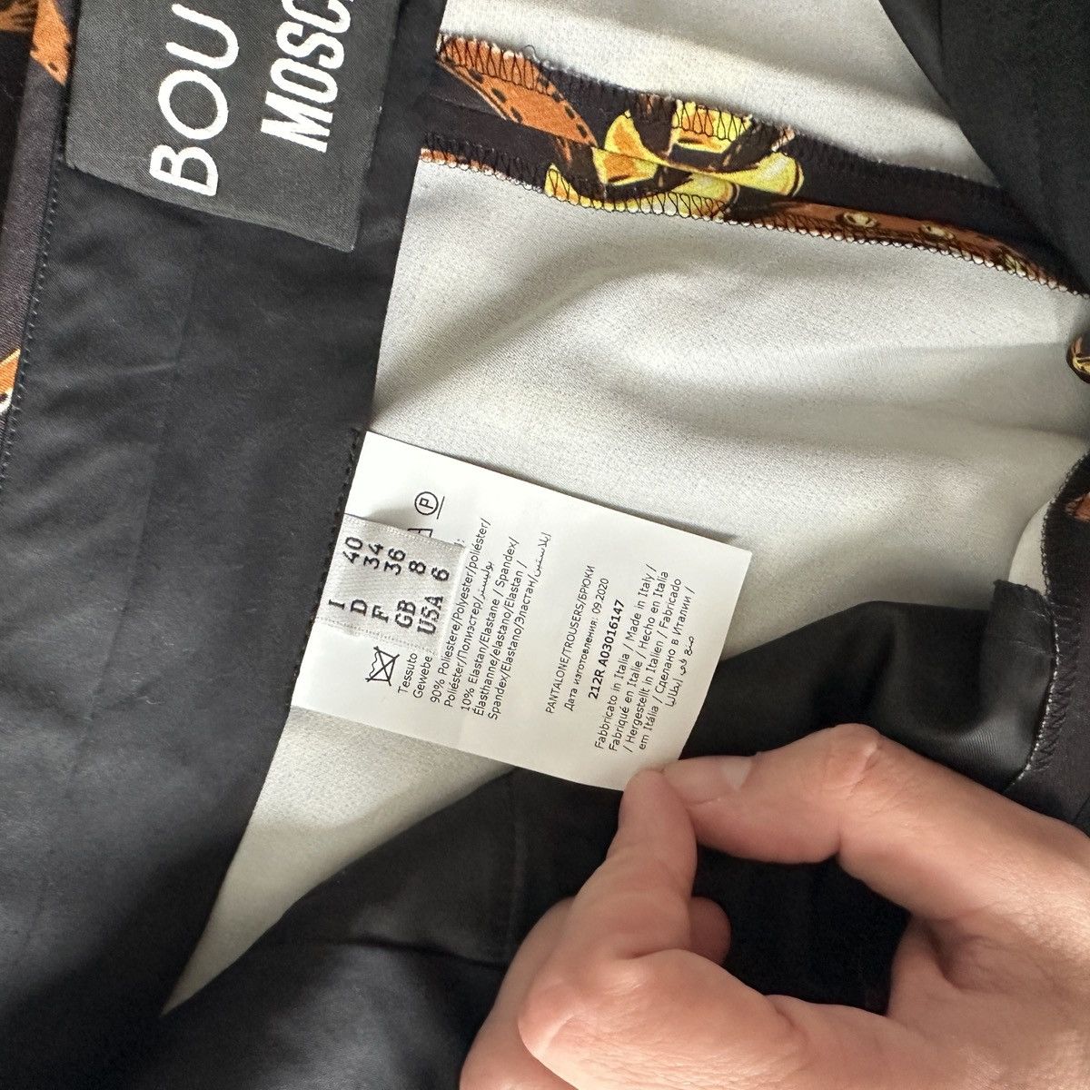 Boutique Moschino Boutique Moschino Chains & belts monogram pants y2k hype Size 28" / US 6 / IT 42 - 9 Thumbnail
